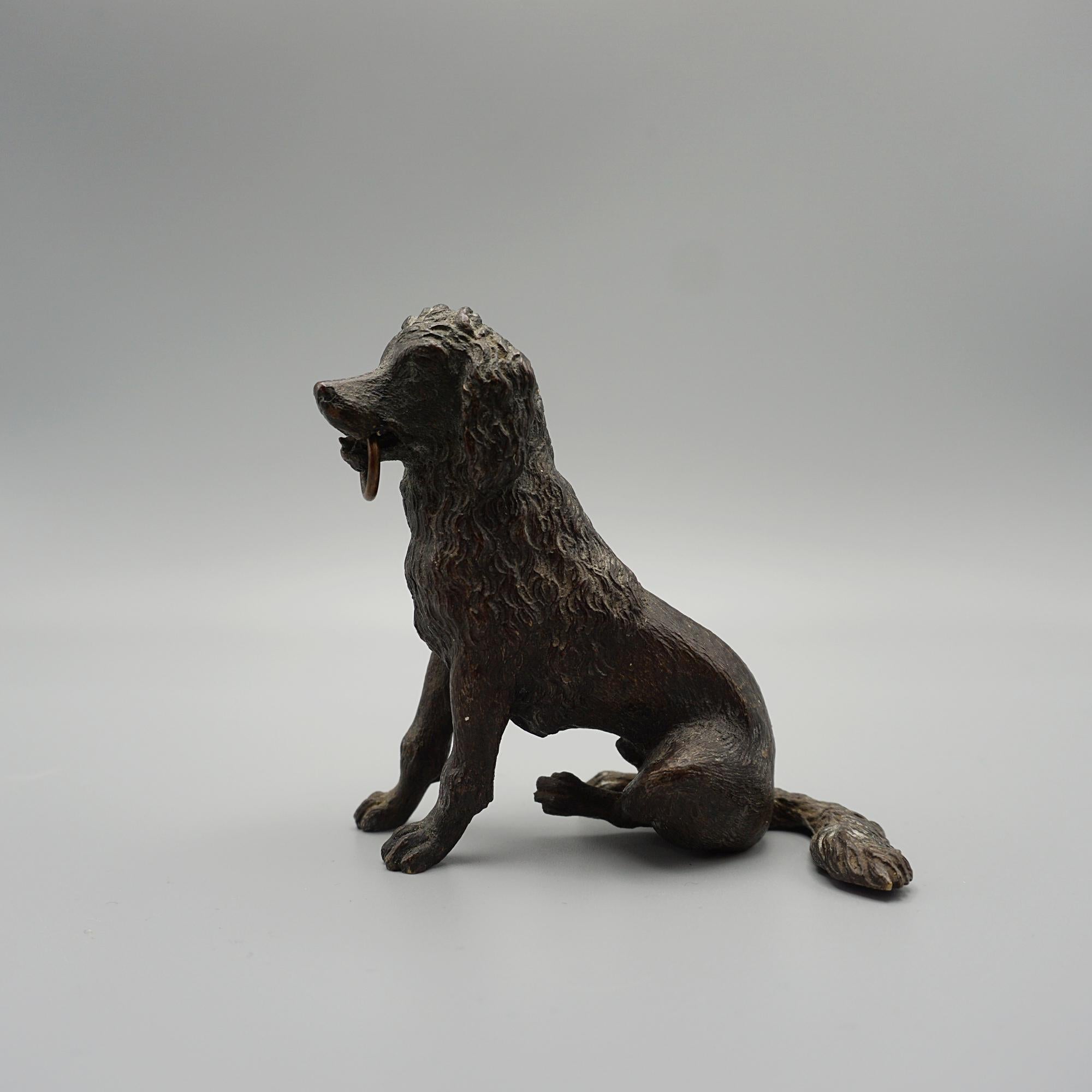 Late 19th Century Bronze Cocker Spaniel In Good Condition For Sale In Forest Row, East Sussex