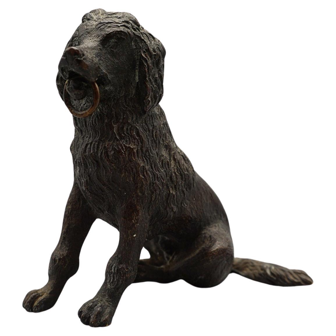 Cocker Spaniel aus Bronze des späten 19. Jahrhunderts