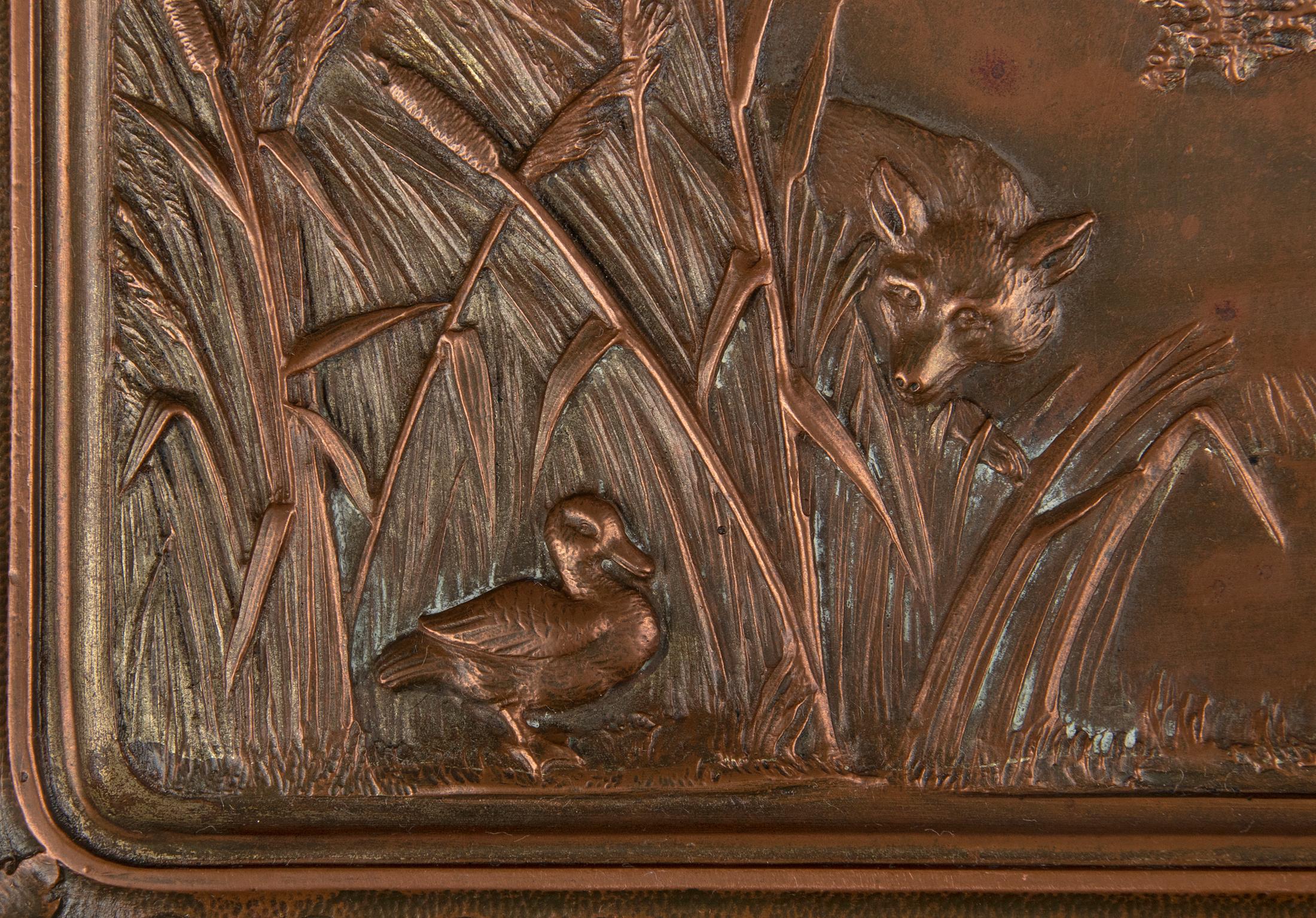 Moulage Plat en bronze de la fin du XIXe siècle de style Régence par Gustav Grohe en vente