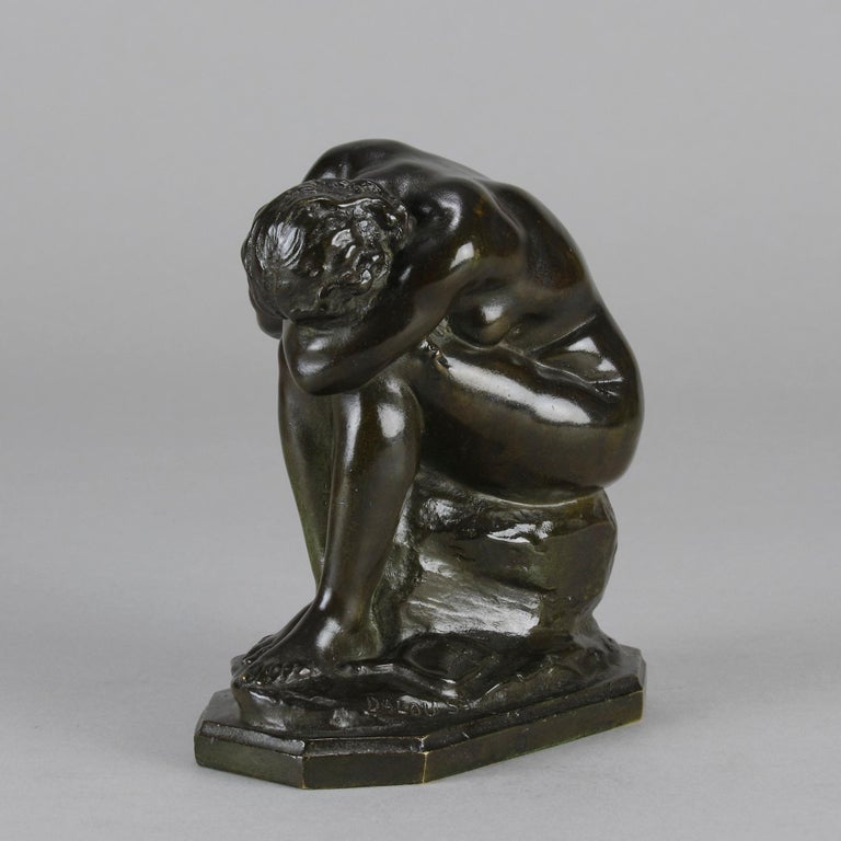 French Late 19th Century Bronze Entitled 'La Verité Meconnue' by Aime-Jules Dalou For Sale