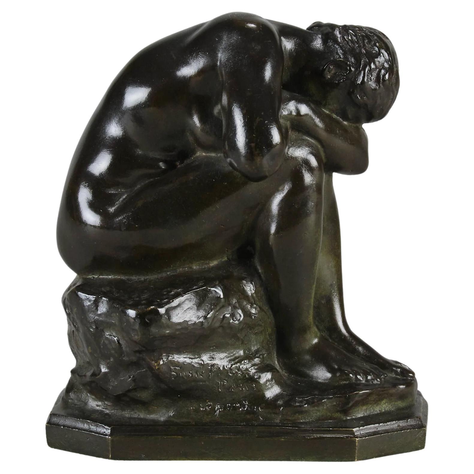 Late 19th Century Bronze Entitled 'La Verité Meconnue' by Aime-Jules Dalou