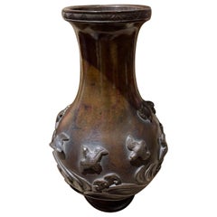 Late 19th Century Bronze Hanaike, 'Ikebana Display Vase'