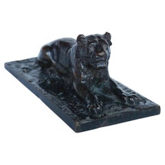 Late 19th Century Bronze Lioness by Antoine-Louis Barye