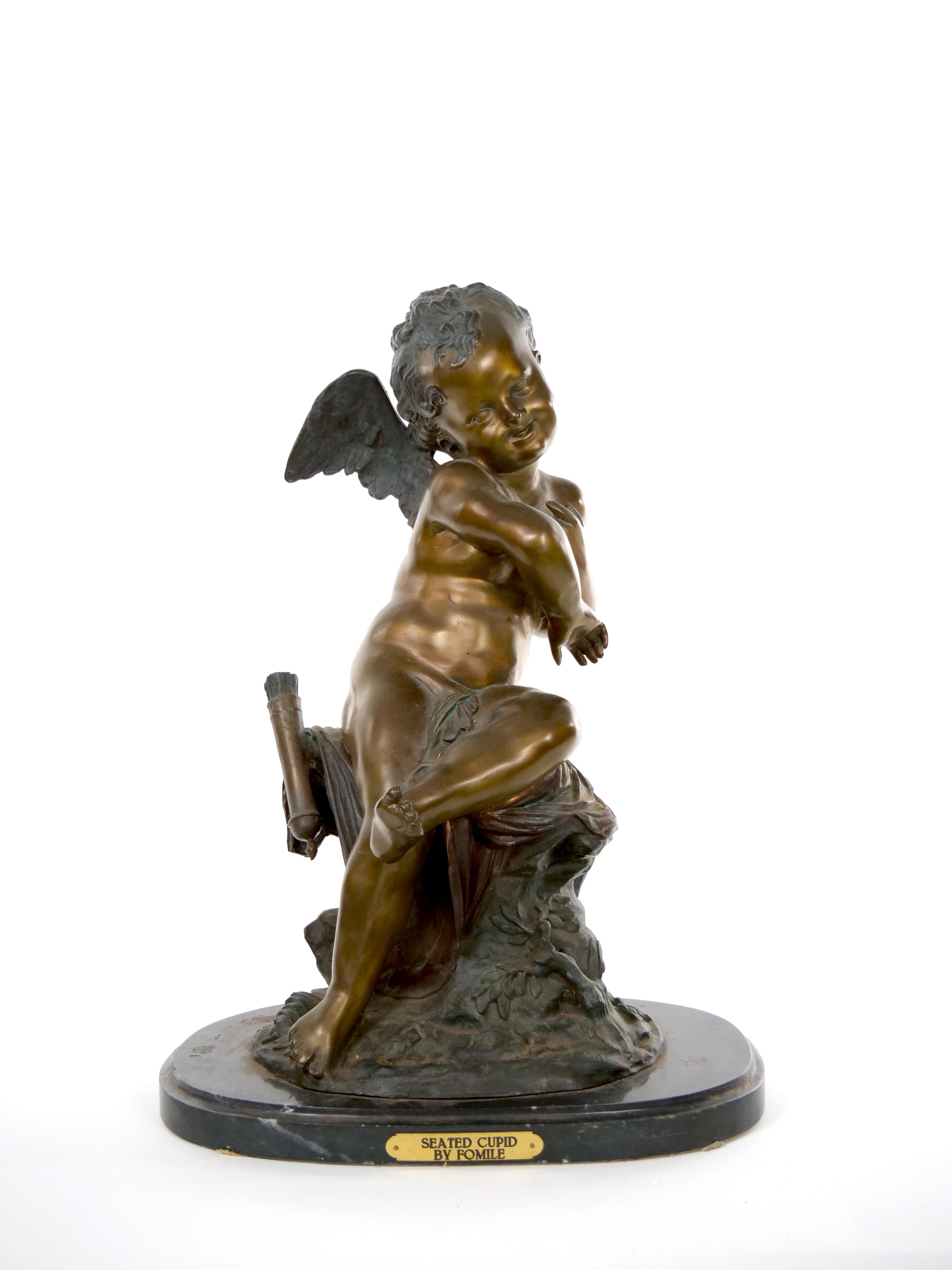 Sculpture en bronze et marbre de la fin du XIXe siècle en vente 12