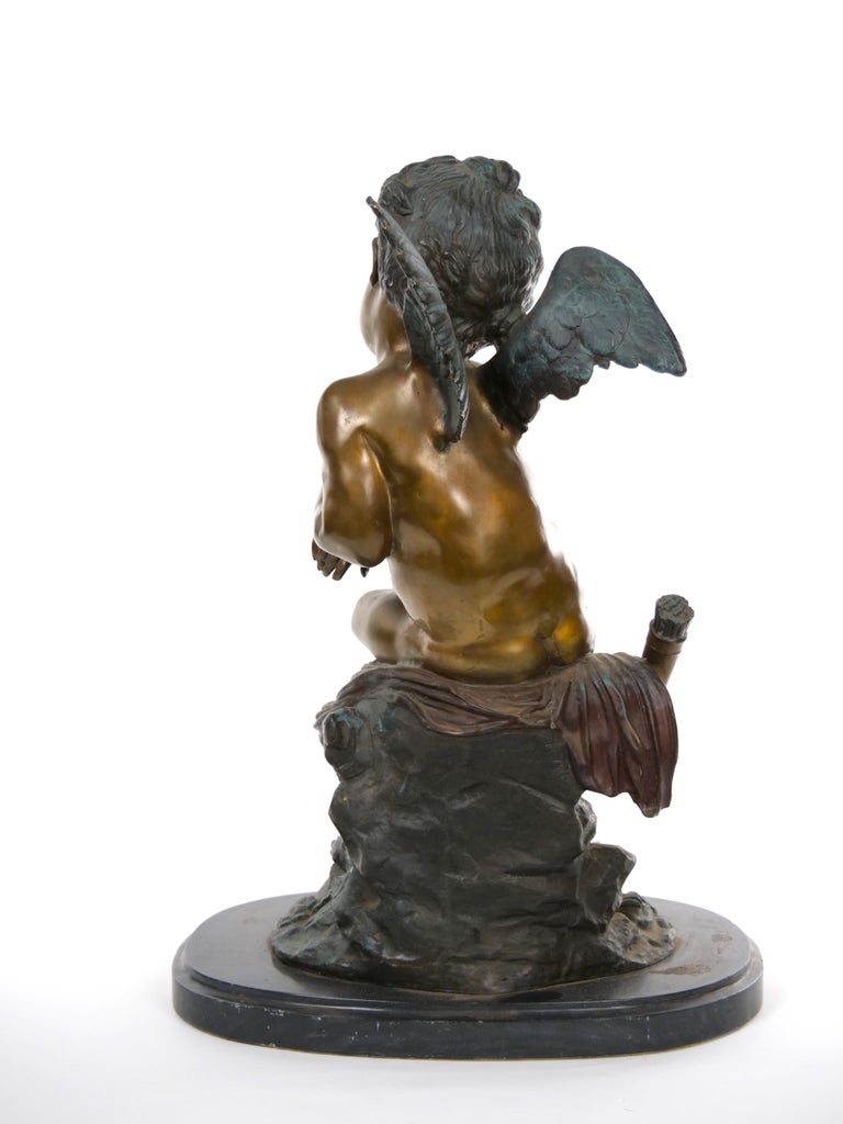 Late 19th Century Bronze / Marble Sculpture For Sale at 1stDibs