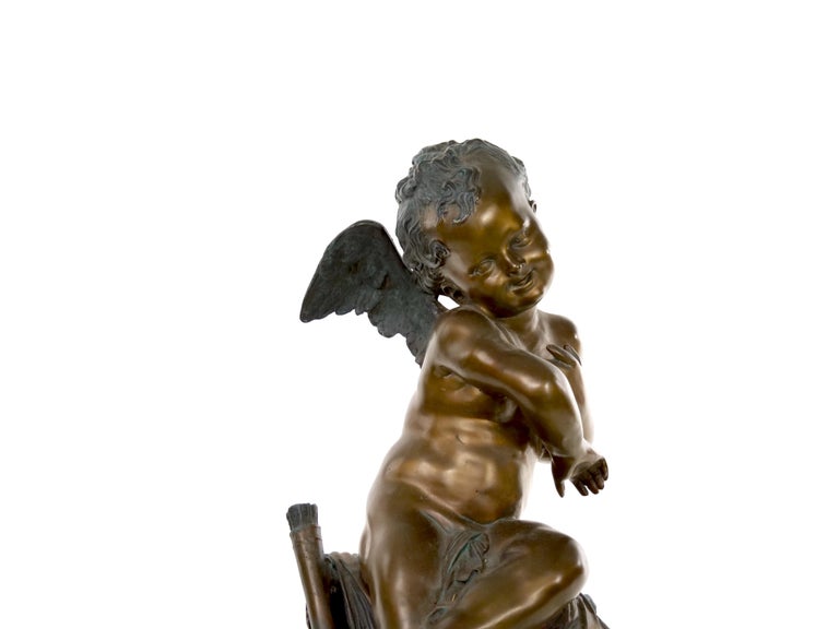 Late 19th Century Bronze / Marble Sculpture For Sale at 1stDibs