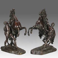 Late 19th Century Bronze "Marly Horses" After Coustou