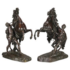 Late 19th Century Bronze "Marly Horses" After Coustou