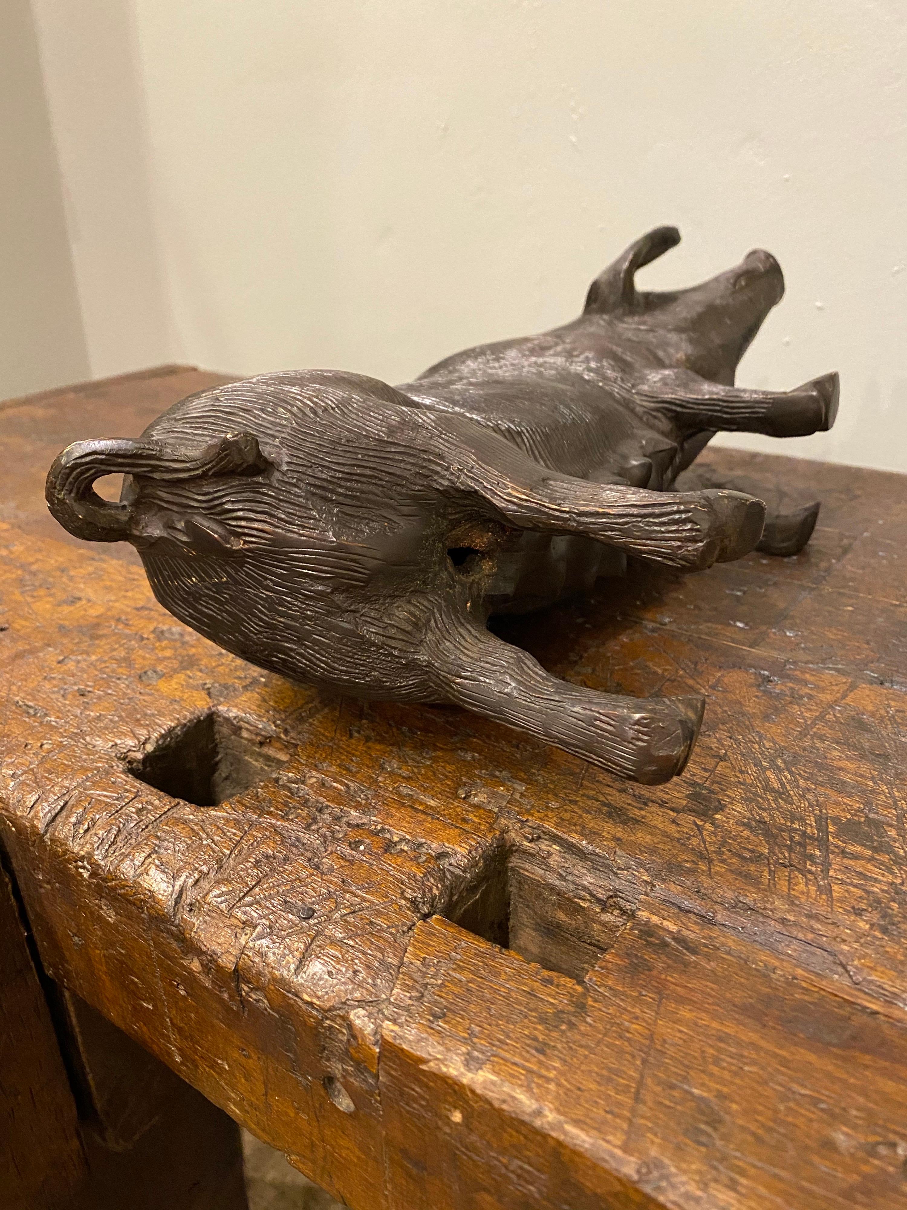 Late 19th Century Bronze Pig 2