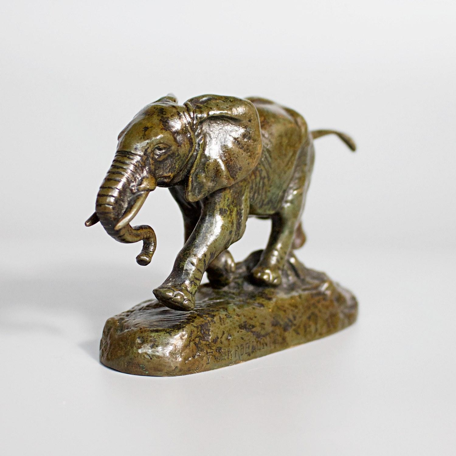 Late 19th Century Bronze Sculpture 'Elephant du Senegal' by Antoine-Louis Barye 5
