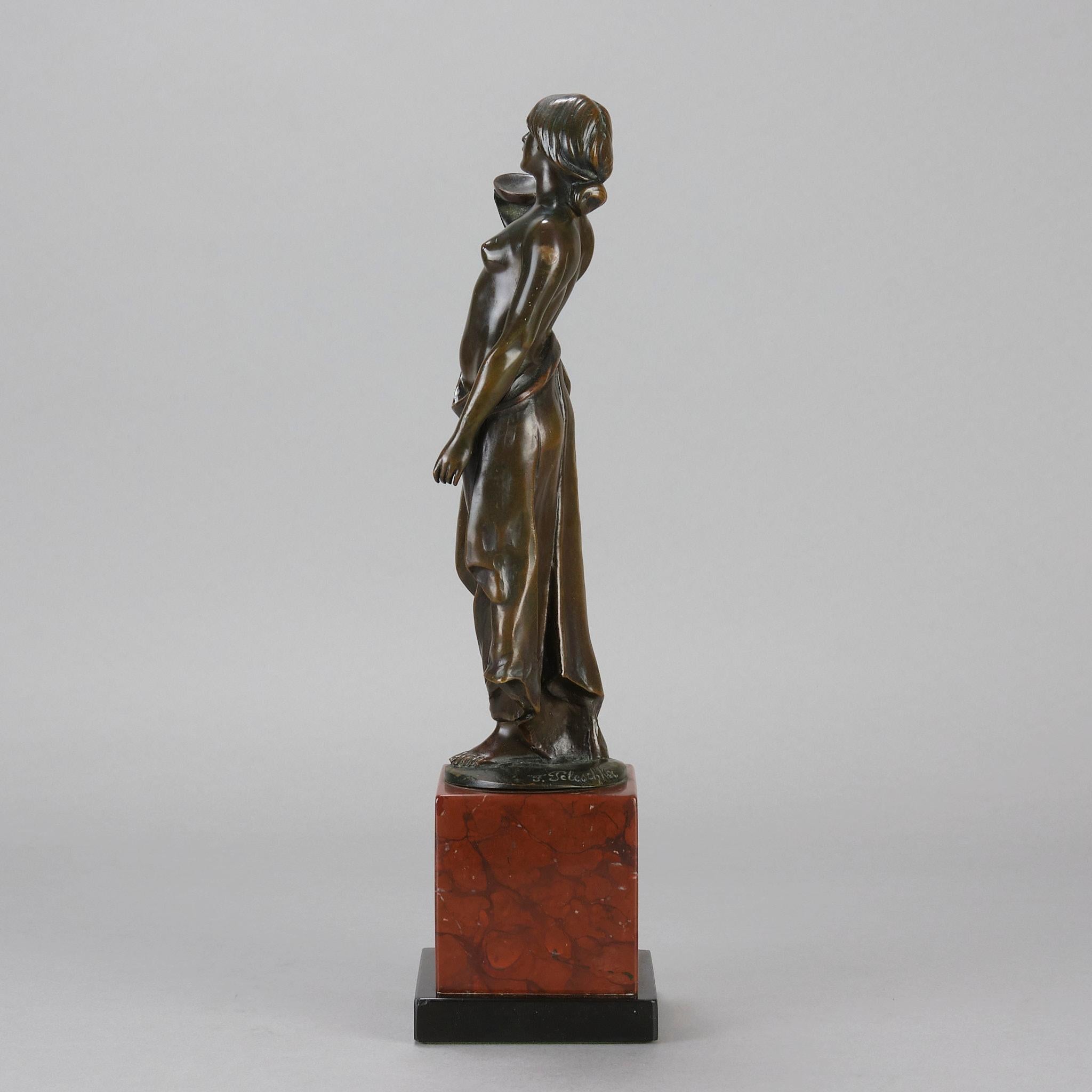 Scultura in bronzo della fine del XIX secolo intitolata 