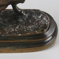 Late 19th Century Bronze Sculpture Entitled "Taureau Debout" by Isidore Bonheur