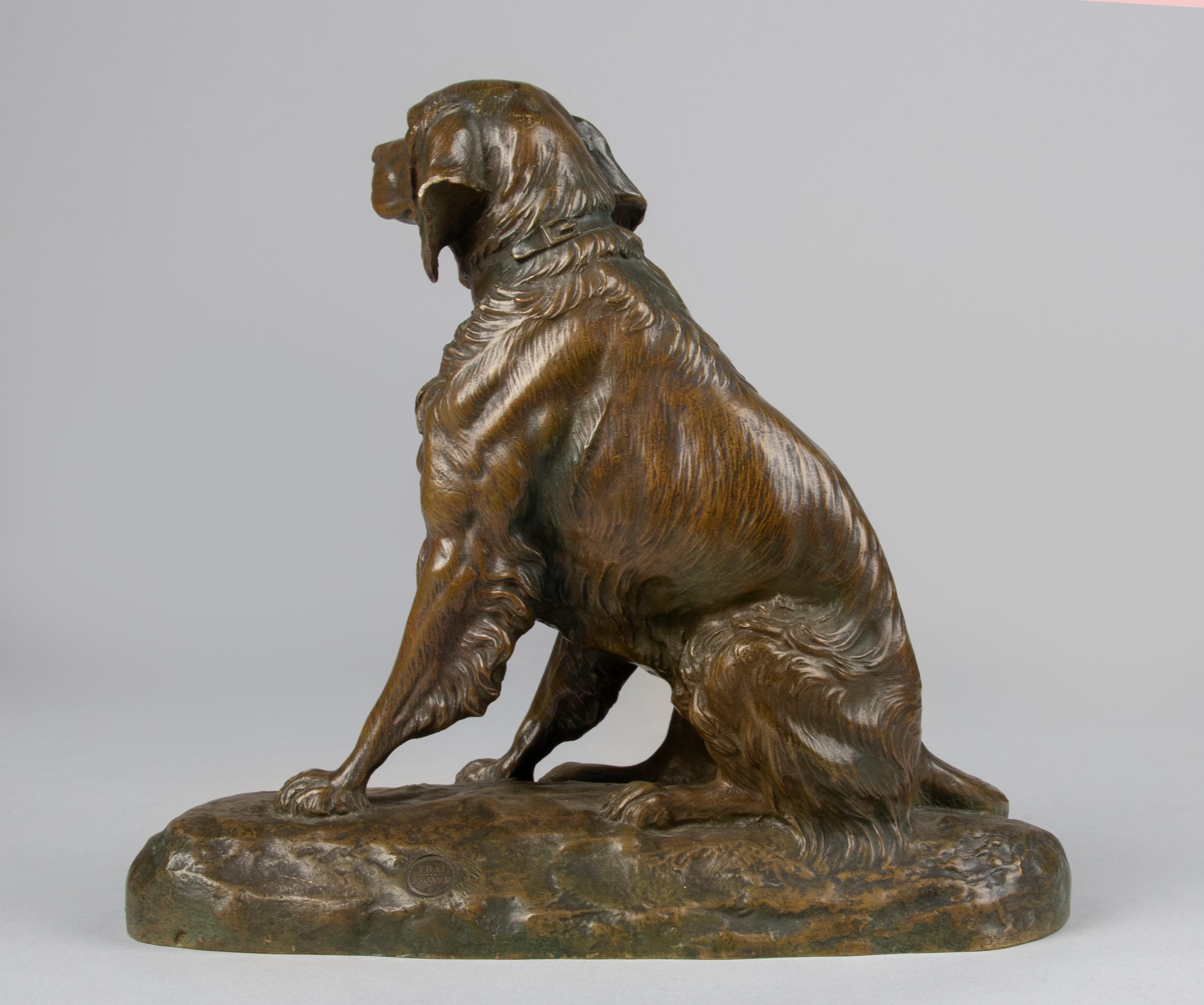 Late 19th Century Bronze Sculpture French Setter Dog, Masson 6