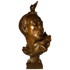 Sculpture en bronze de la fin du XIXe siècle de J. Willems