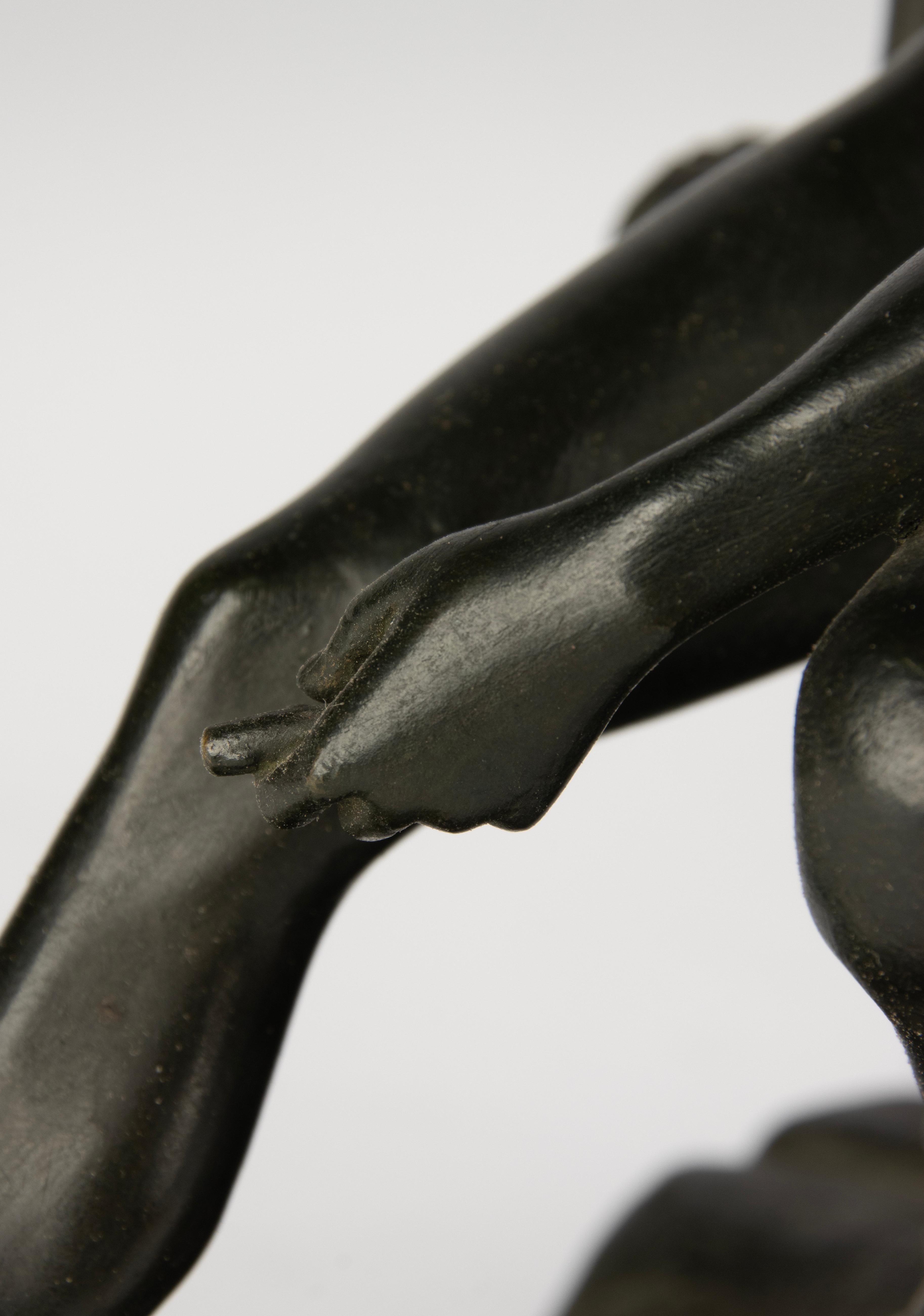 Scultura in bronzo della fine del XIX secolo - Hermes - Francia in vendita 3