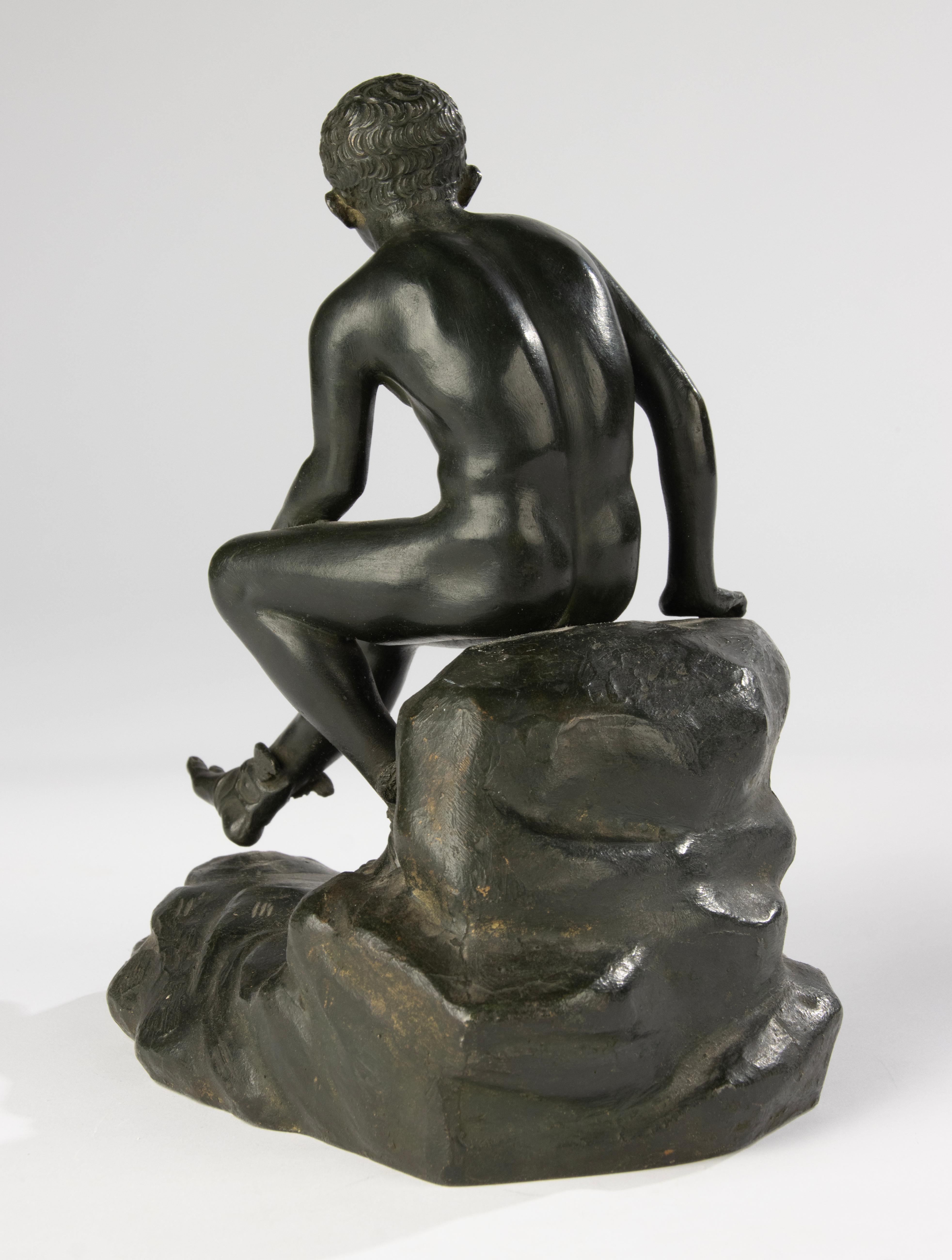 Scultura in bronzo della fine del XIX secolo - Hermes - Francia in vendita 4