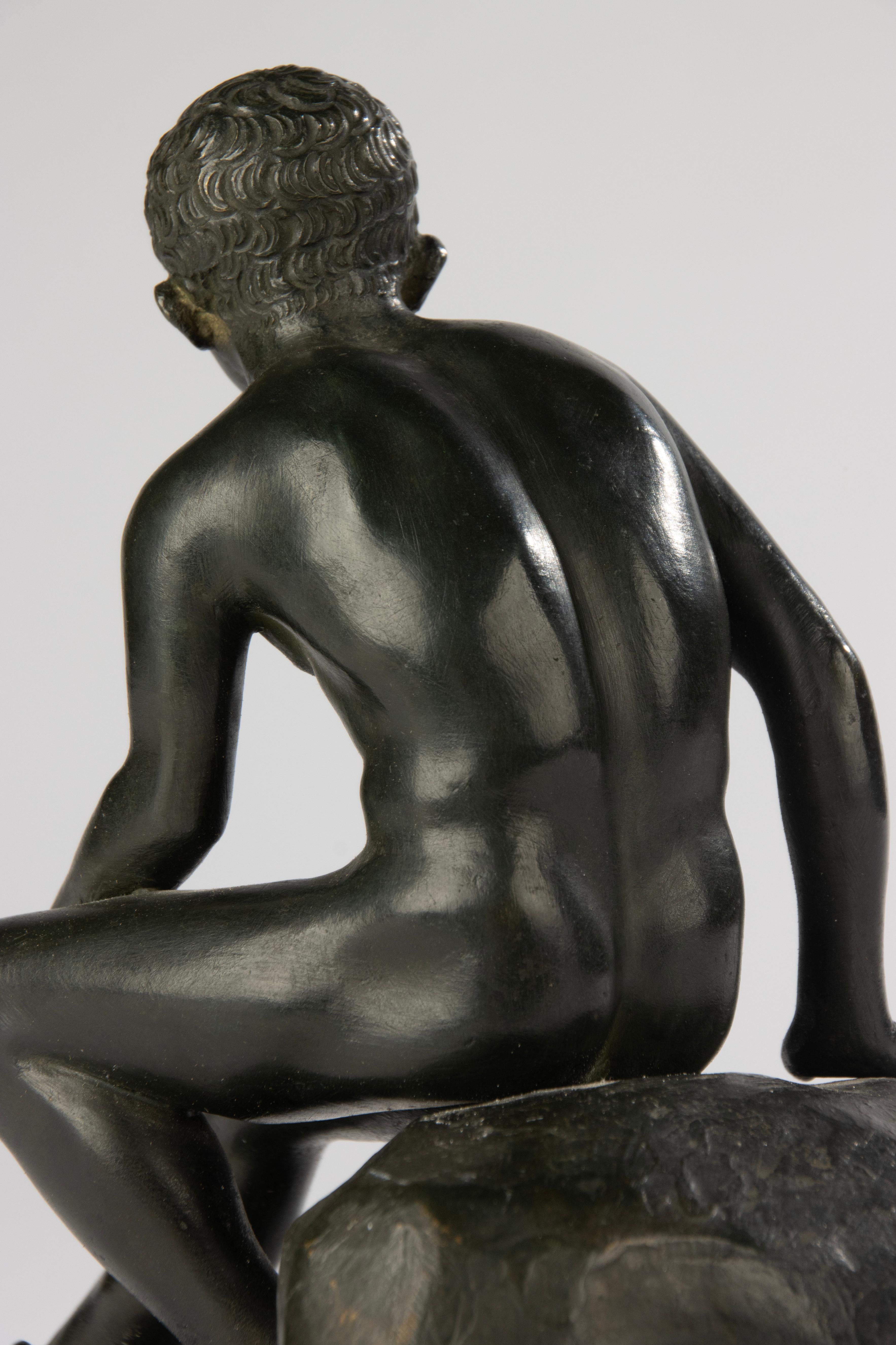 Scultura in bronzo della fine del XIX secolo - Hermes - Francia in vendita 5