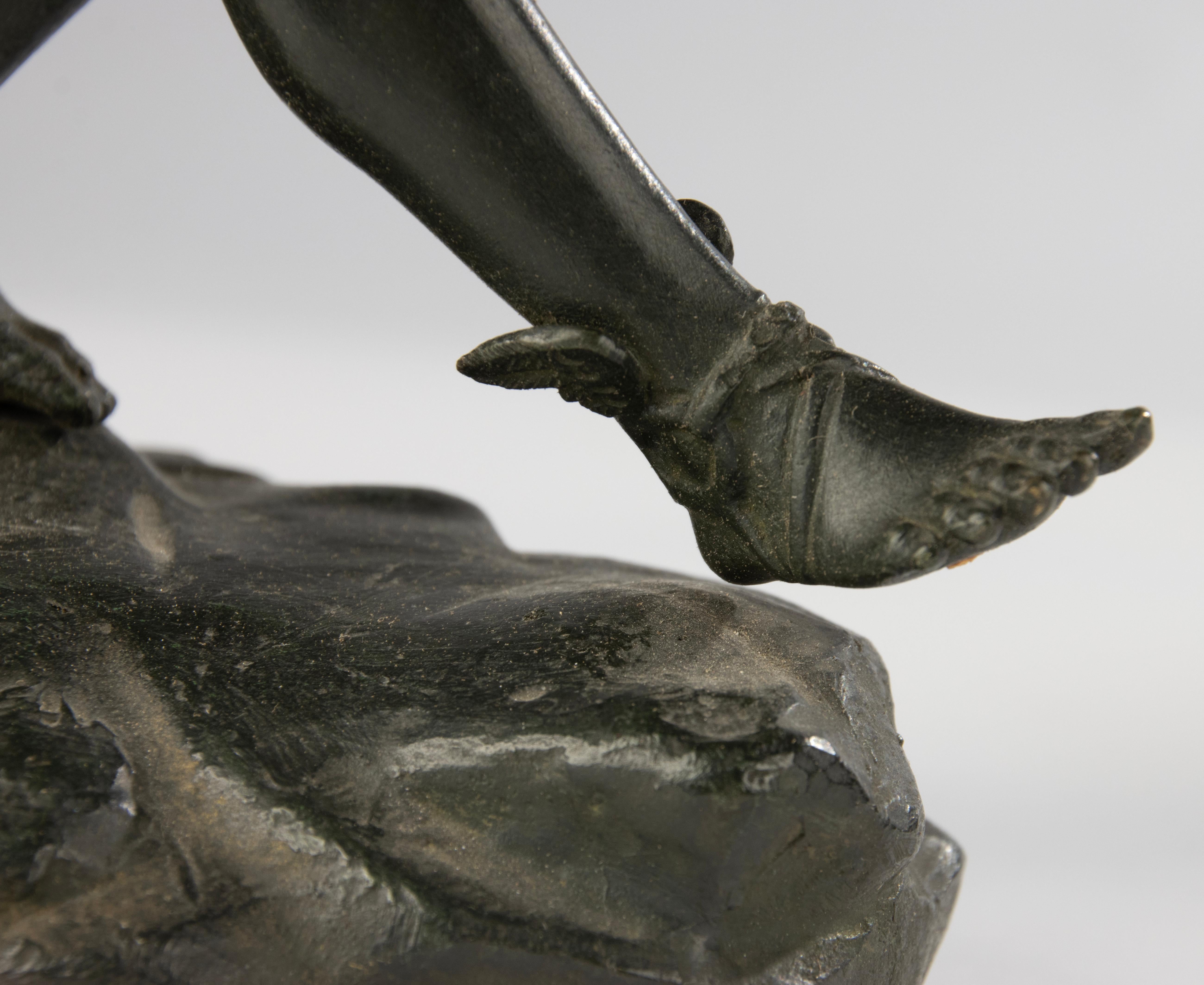 Scultura in bronzo della fine del XIX secolo - Hermes - Francia in vendita 6