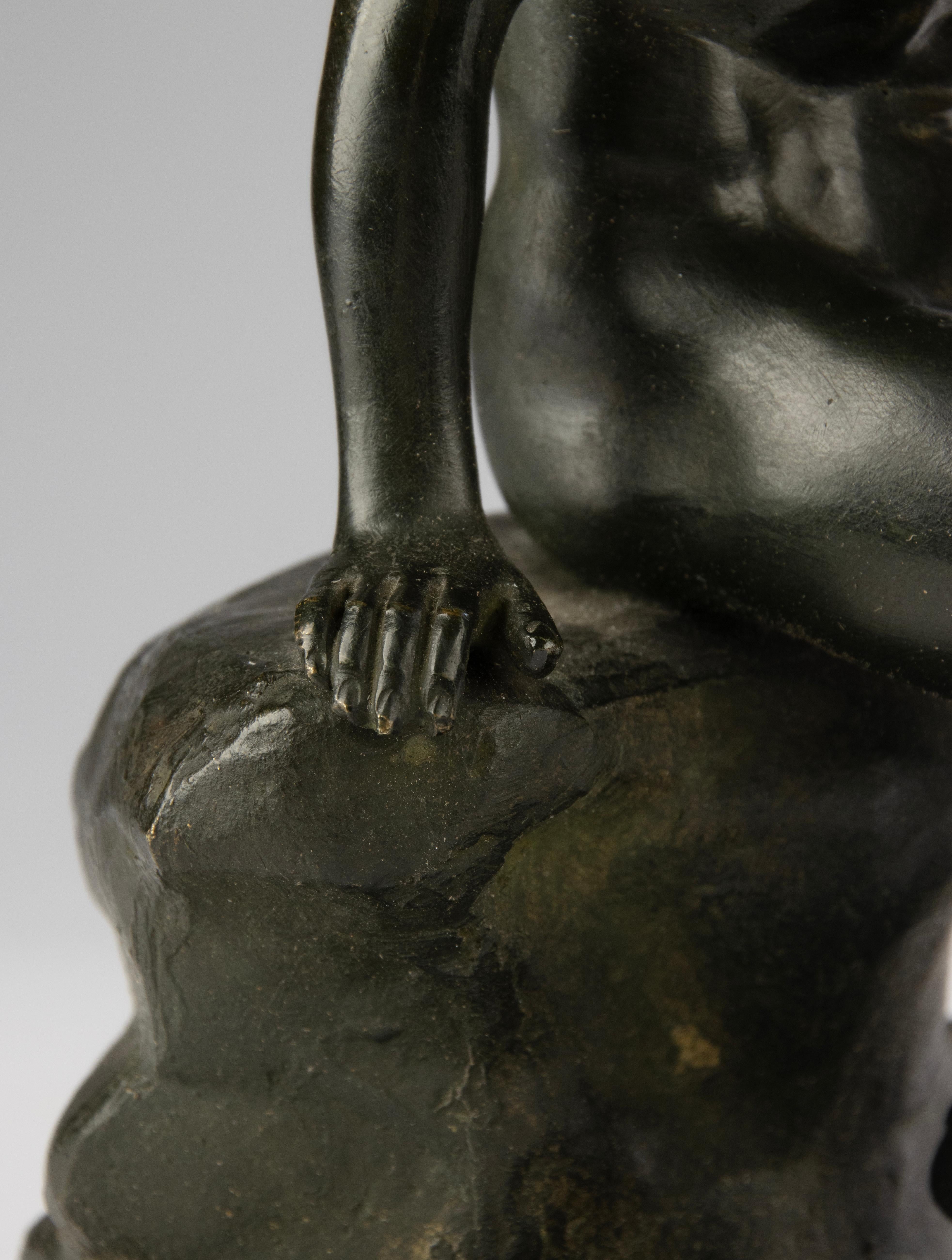 Scultura in bronzo della fine del XIX secolo - Hermes - Francia in vendita 8