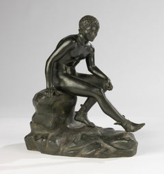 Late 19th Century Bronze Sculpture - Hermes - France