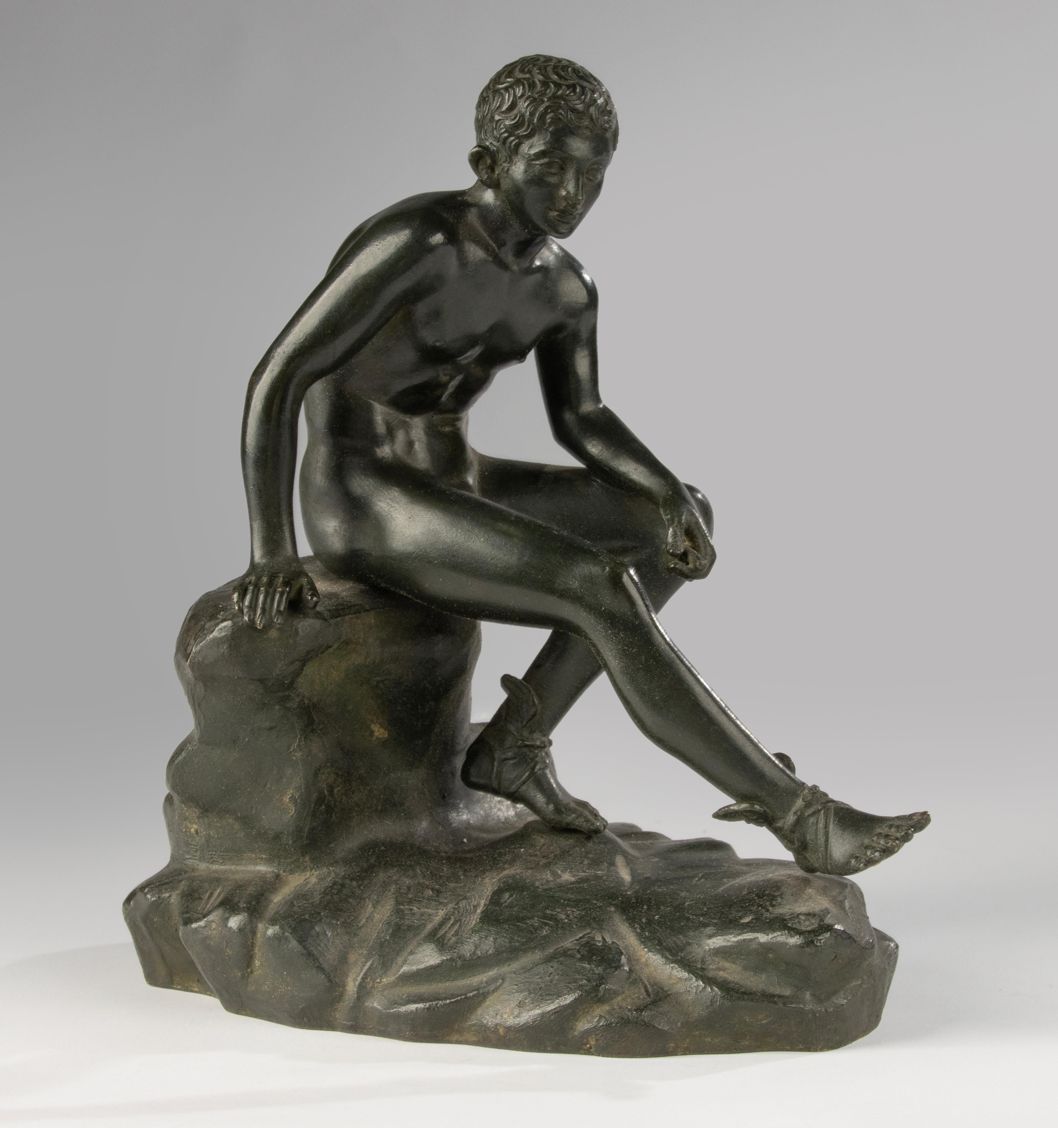 Francese Scultura in bronzo della fine del XIX secolo - Hermes - Francia in vendita