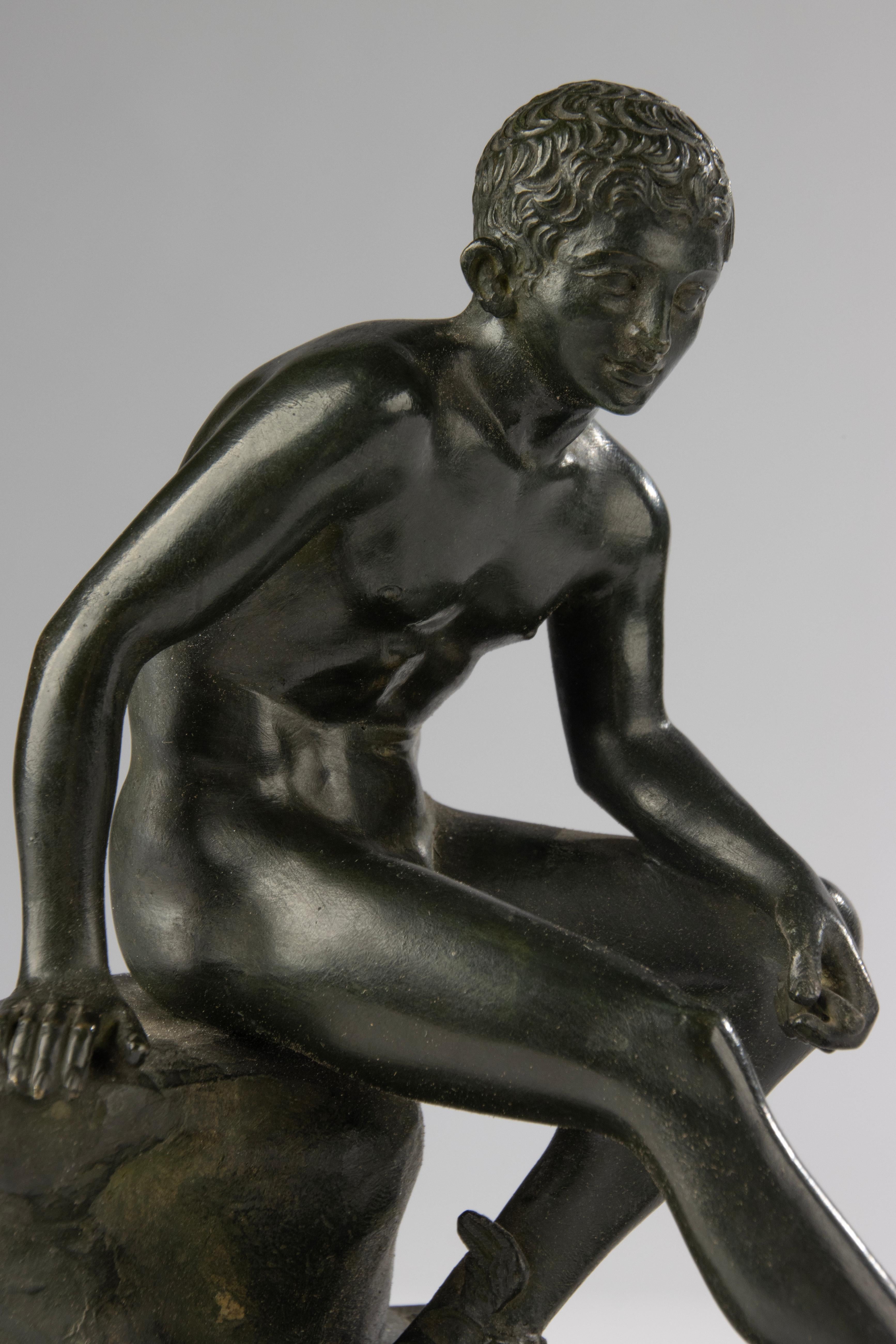Fatto a mano Scultura in bronzo della fine del XIX secolo - Hermes - Francia in vendita