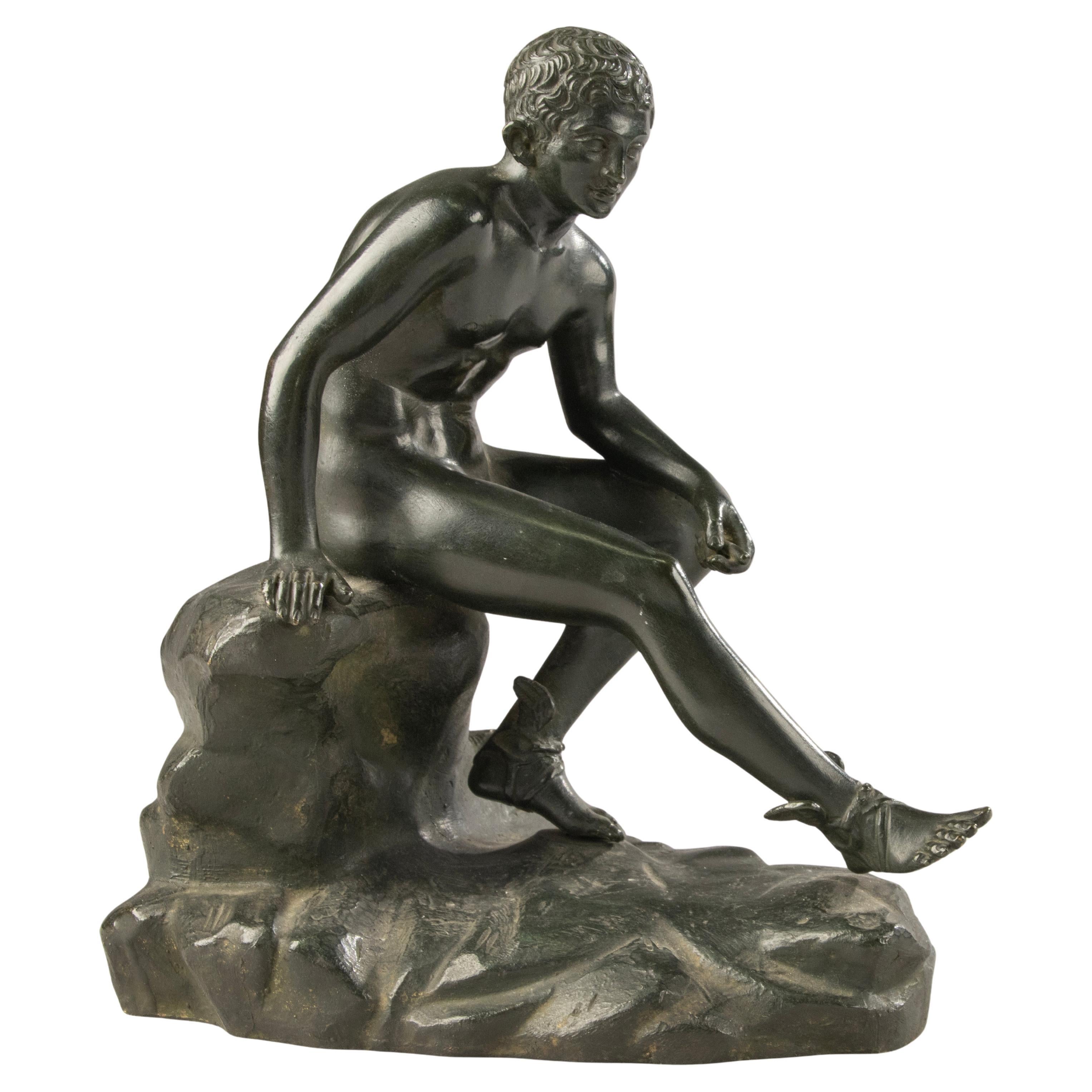 Scultura in bronzo della fine del XIX secolo - Hermes - Francia
