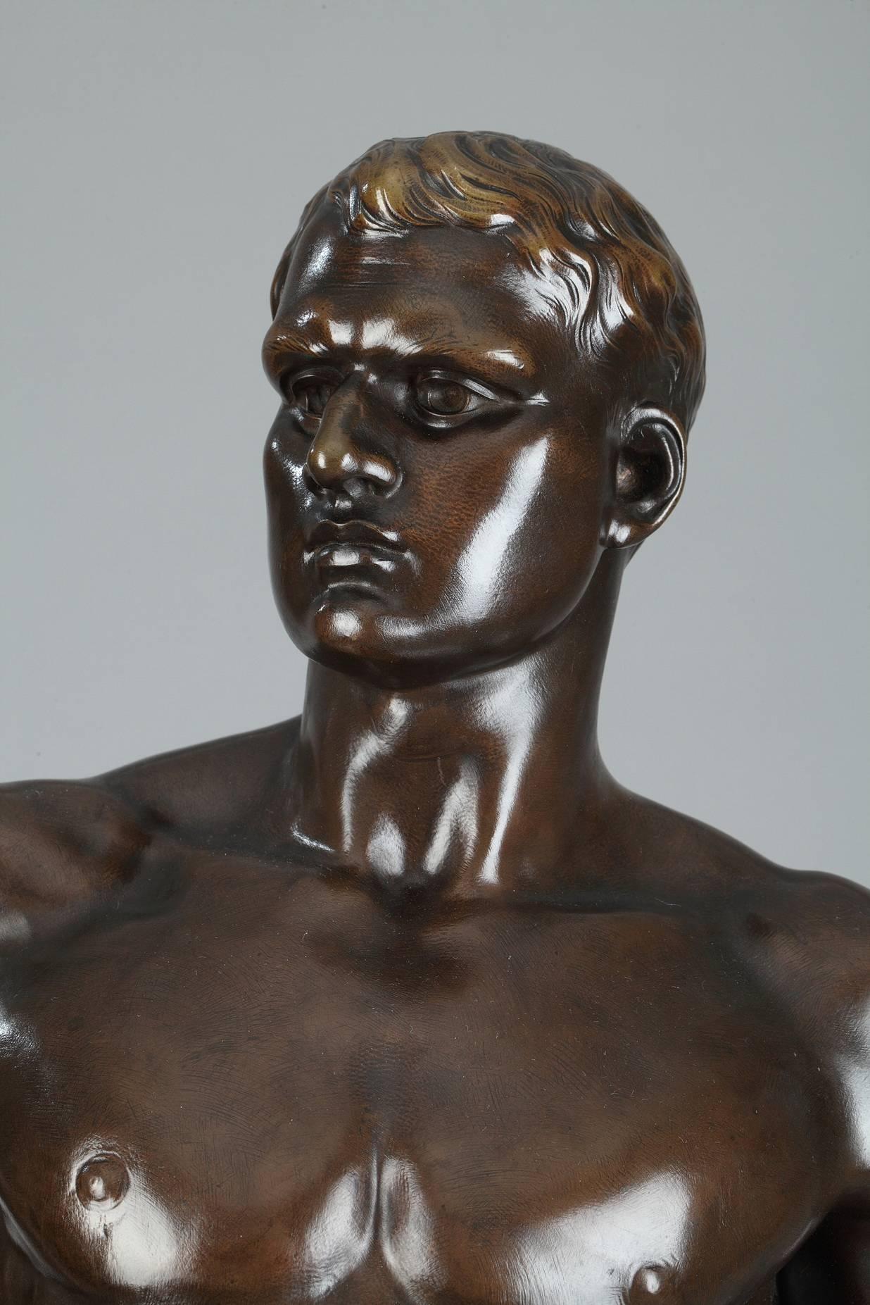 Napoleon III Late 19th Century Bronze Sculpture, Le Travail Signed Moreau