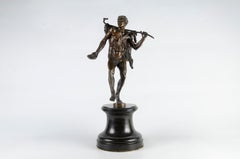 Late 19th Century Bronze Sculpture of a Dancing Satyr/Faun by G. Roth, Germany