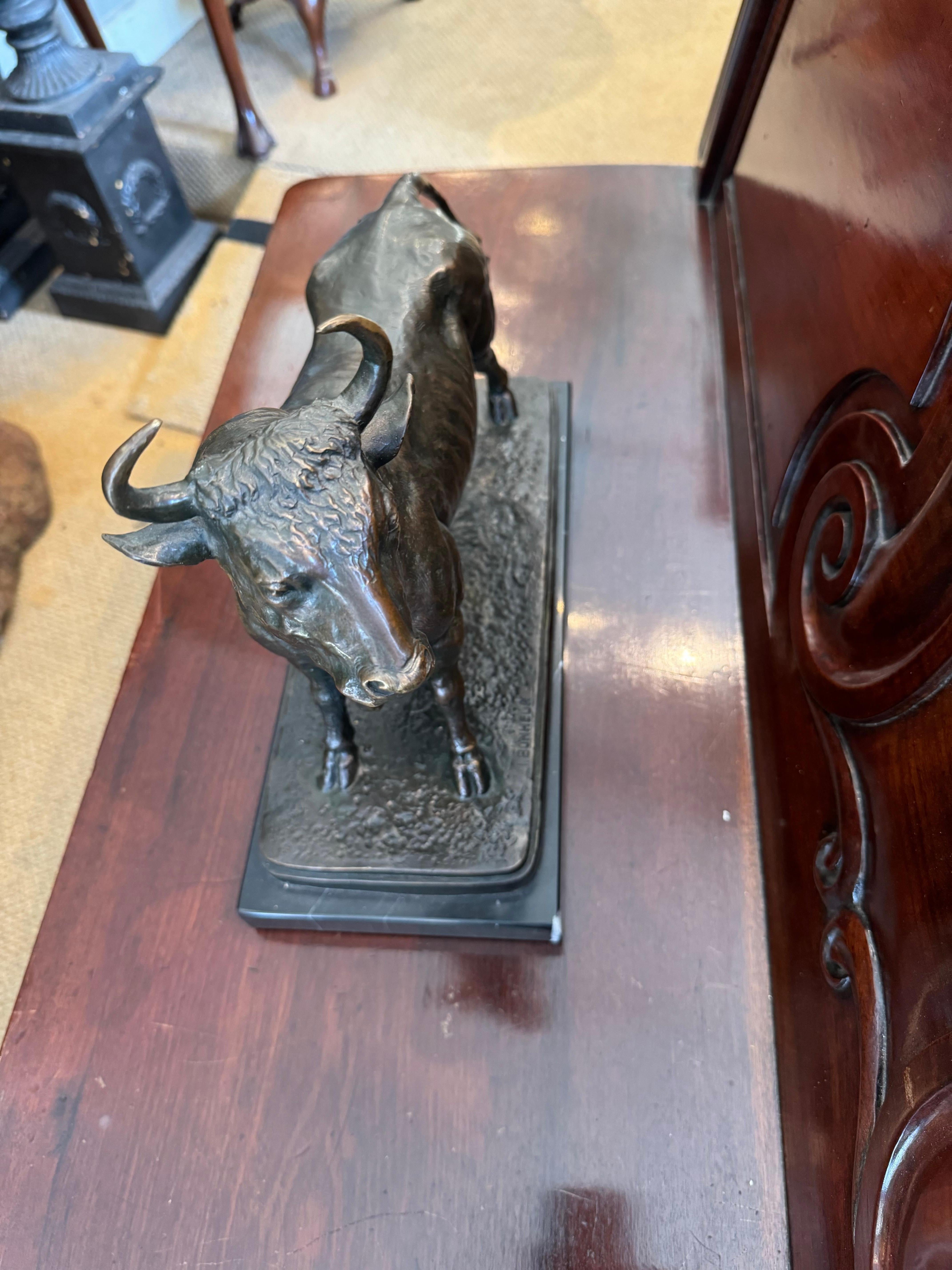 Late 19th Century Bronze Sculpture of Bull In Excellent Condition For Sale In Dublin 8, IE