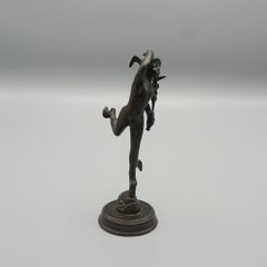 Bronzeskulptur von Hermes aus dem späten 19. Jahrhundert