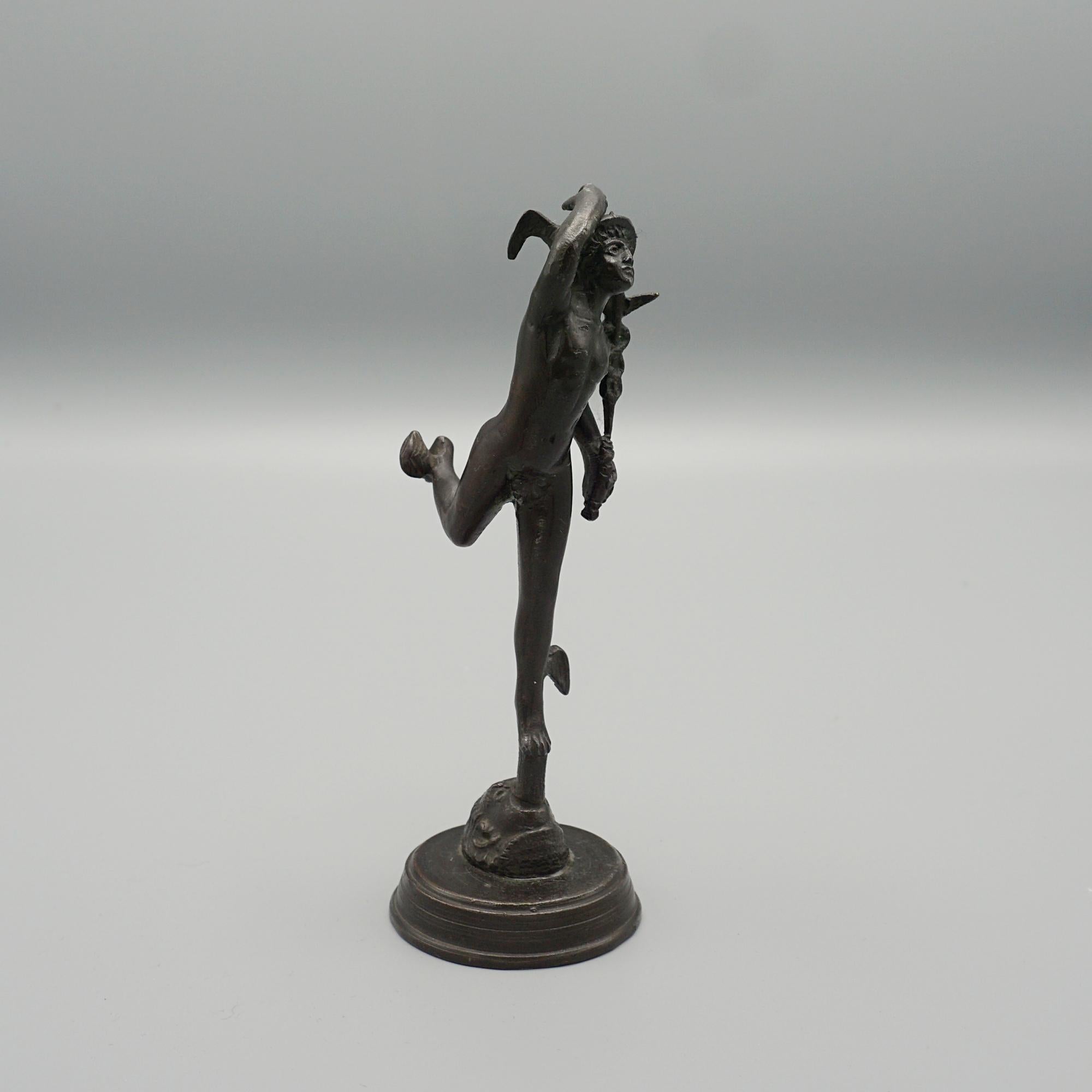 French Late 19th Century Bronze Sculpture of Hermes 
