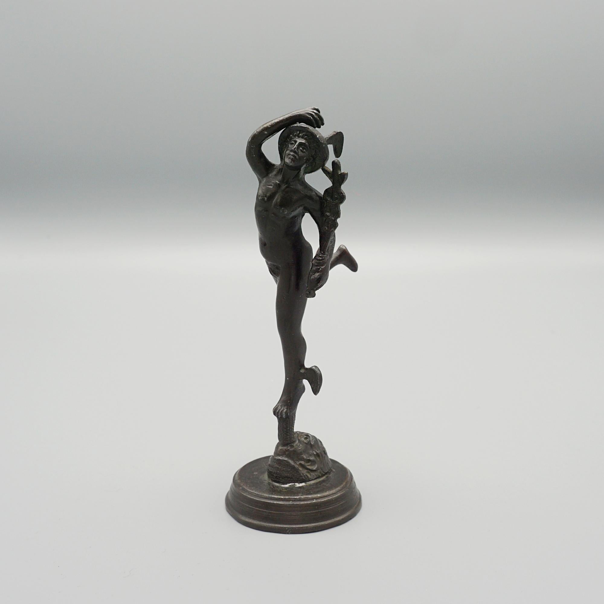 Late 19th Century Bronze Sculpture of Hermes  In Good Condition In Forest Row, East Sussex