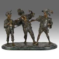Late 19th Century Bronze Sculpture "Street Urchins" by Francesco de Matteis
