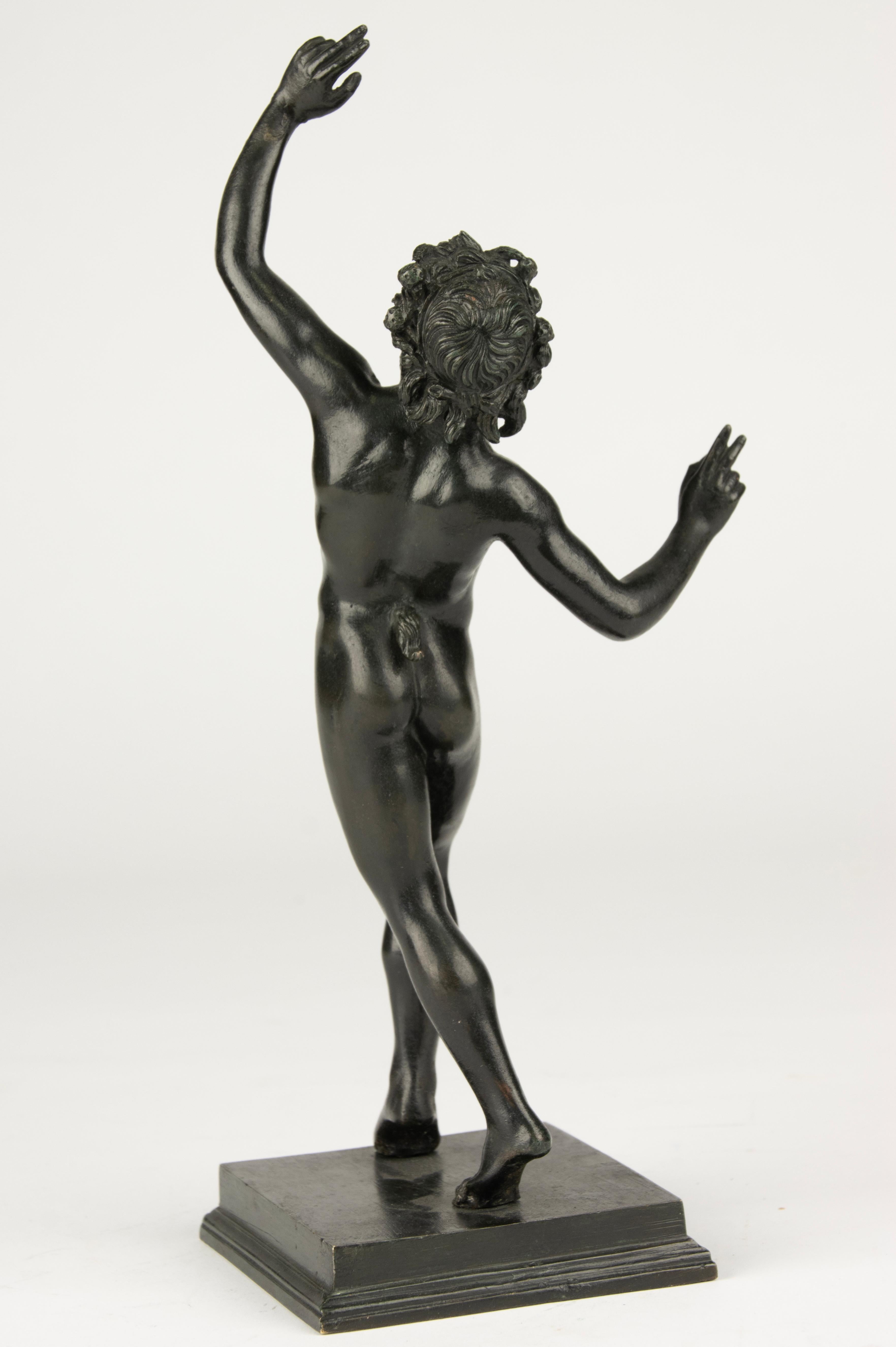 Late 19th Century Bronze Sculpture - The Dancing Faun of Pompeii 6