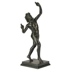 Late 19th Century Bronze Sculpture - The Dancing Faun of Pompeii