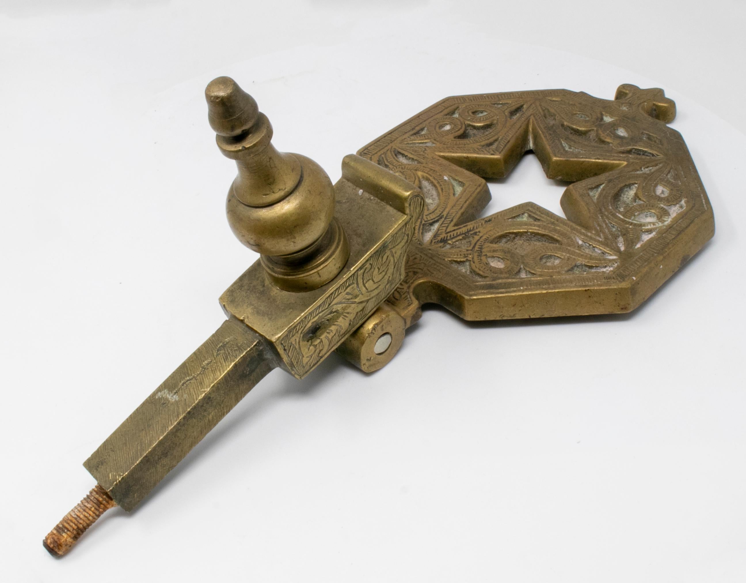 Late 19th Century Bronze Star Shaped Door Knock 4