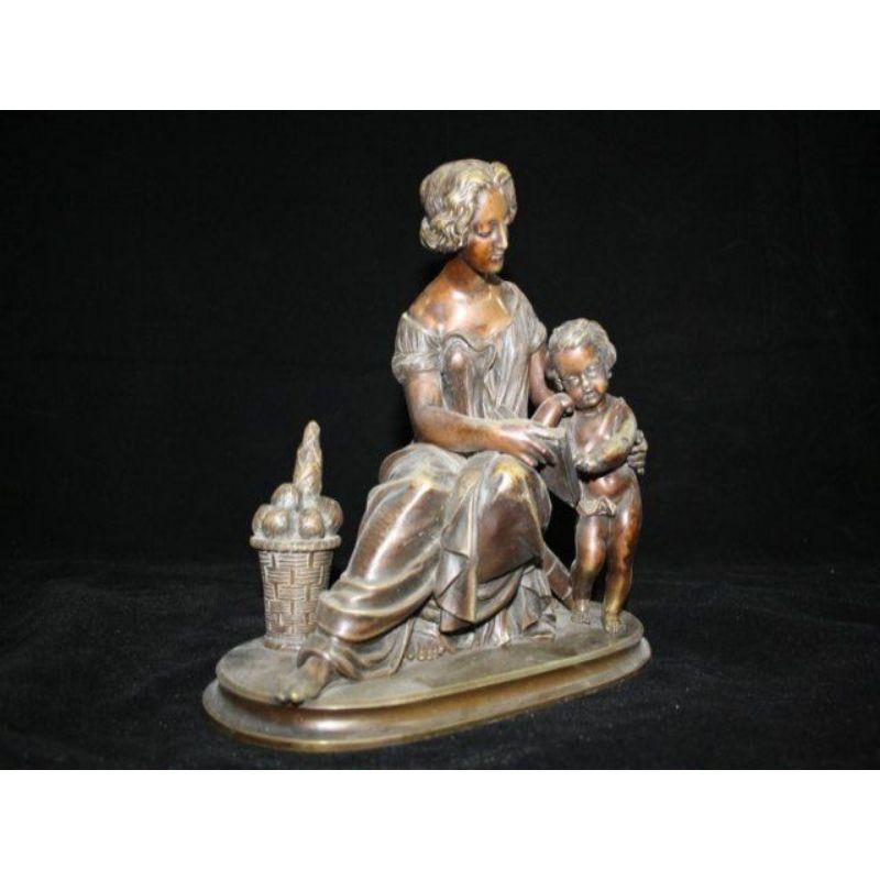 XIXe siècle Statue d'Aiselin en bronze de la fin du 19e siècle en vente