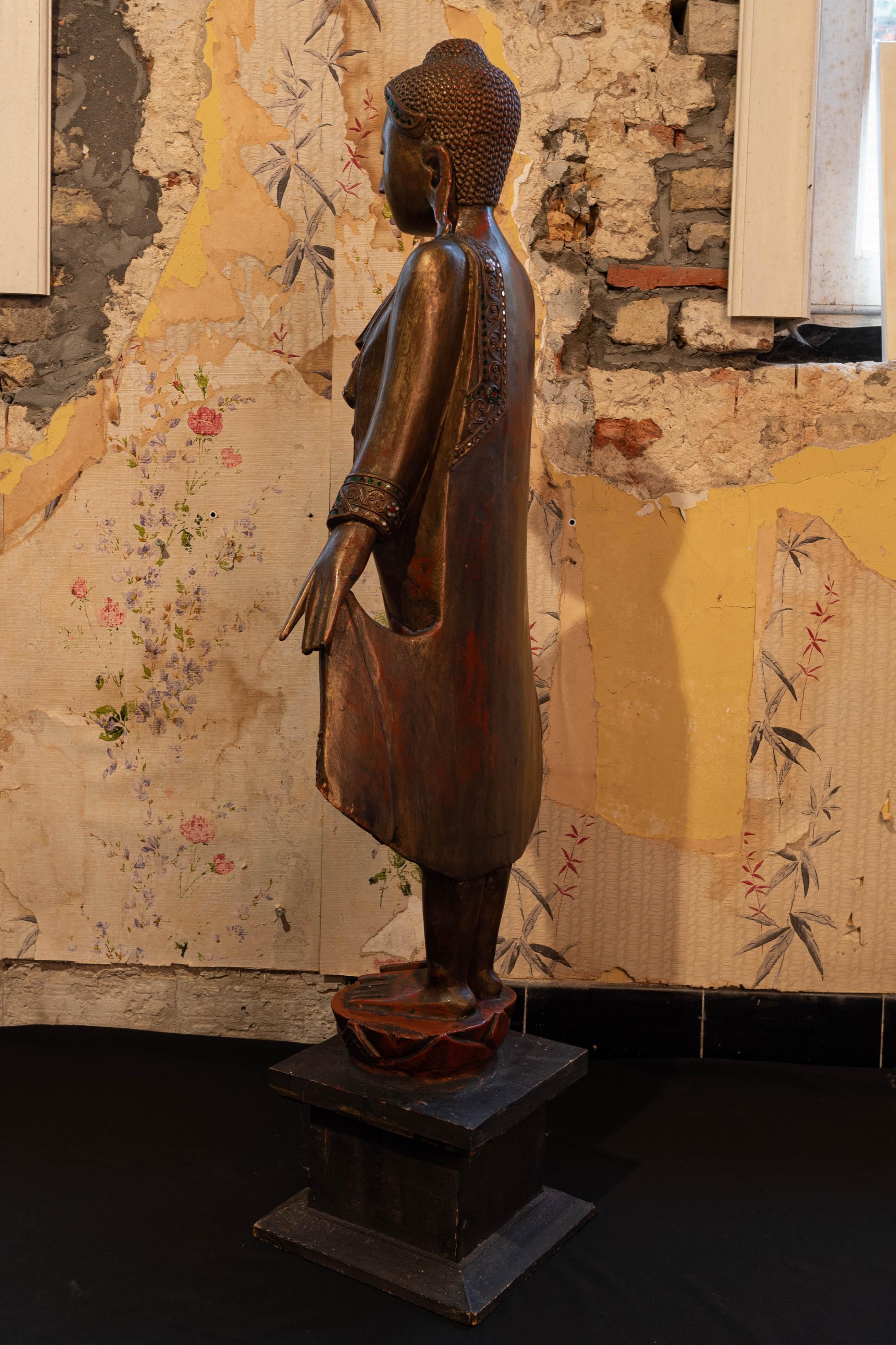 Late 19th century Buddha from Birma In Good Condition For Sale In Oostende, BE
