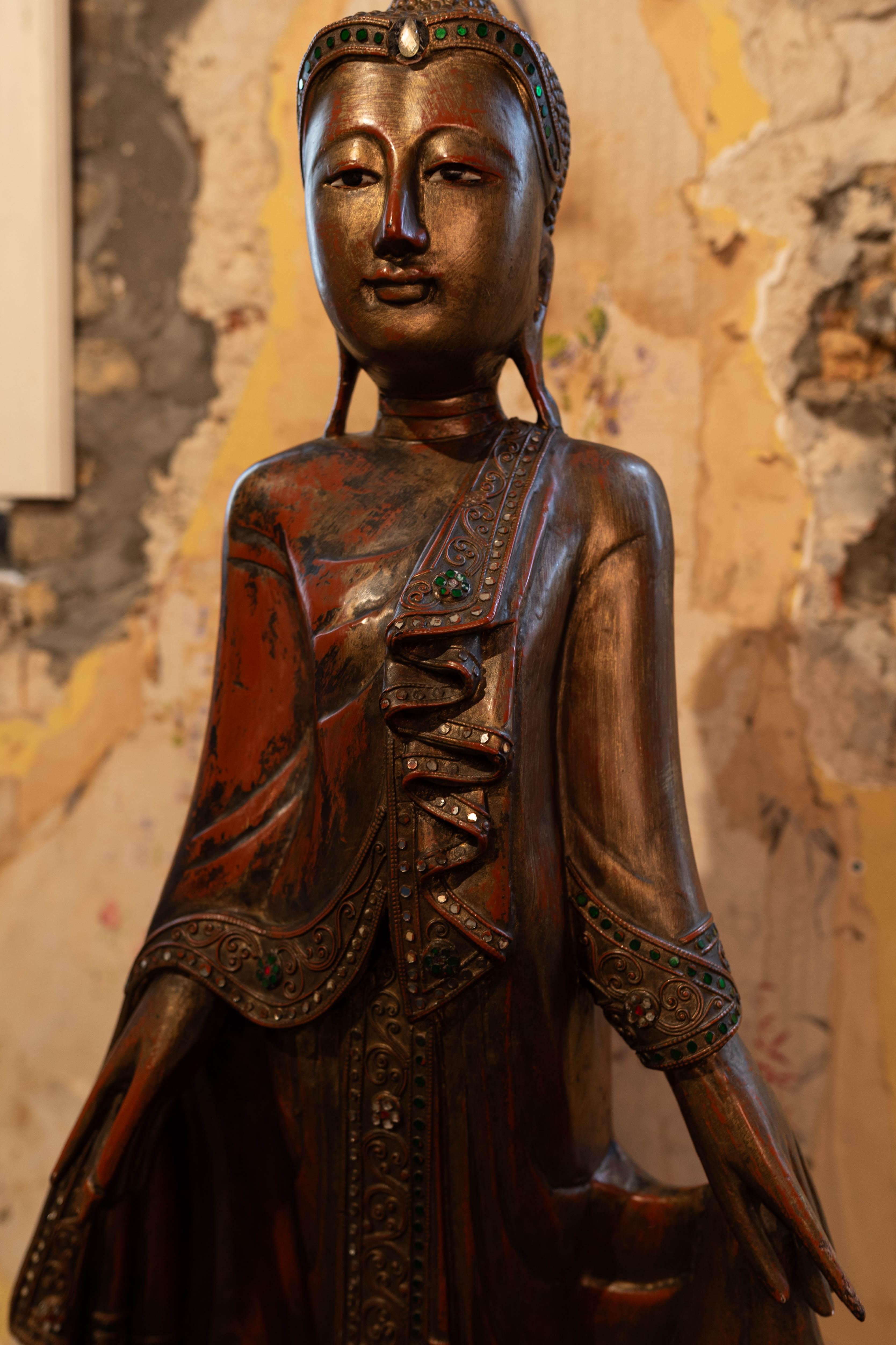19th Century Late 19th century Buddha from Birma For Sale