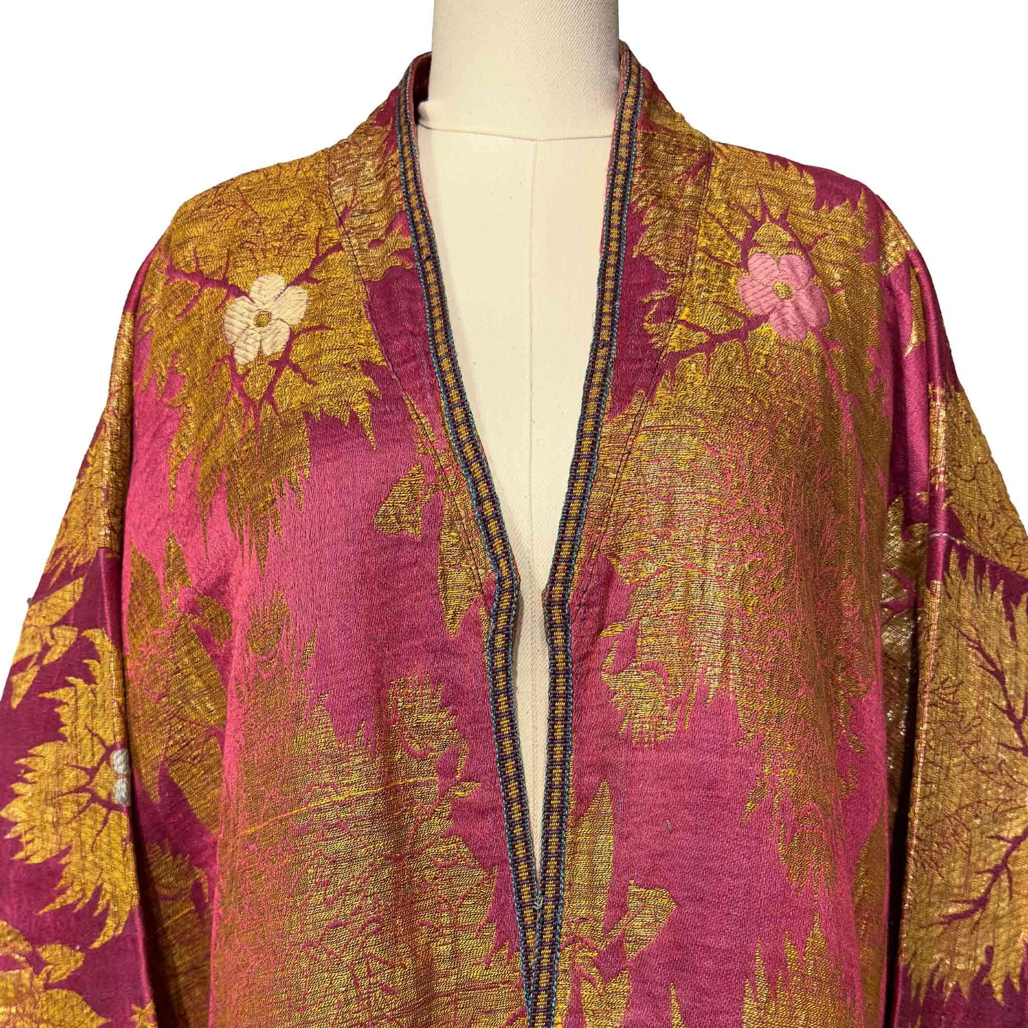 Ouzbek Robe de brocart en soie de Boukharan de la fin du 19e siècle en vente