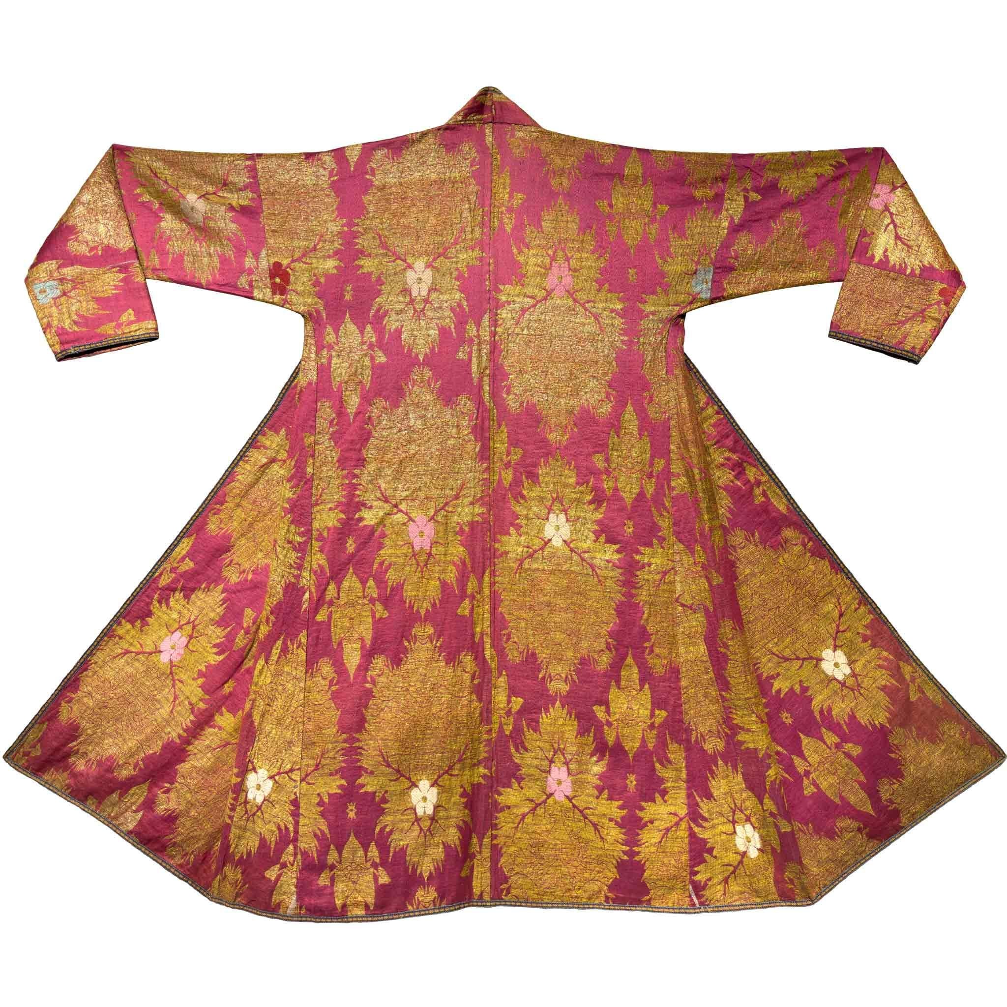 Tissage Robe de brocart en soie de Boukharan de la fin du 19e siècle en vente