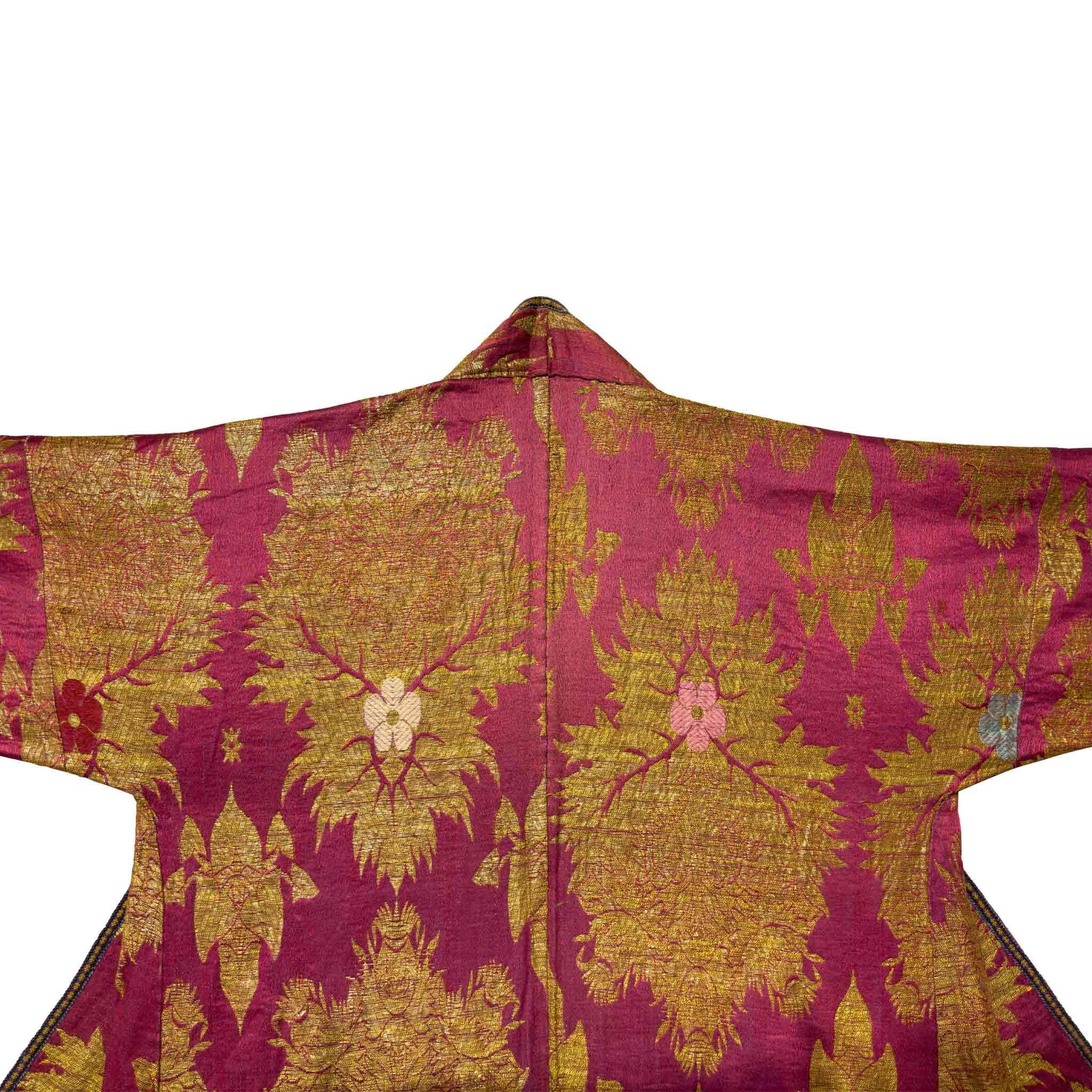 XIXe siècle Robe de brocart en soie de Boukharan de la fin du 19e siècle en vente