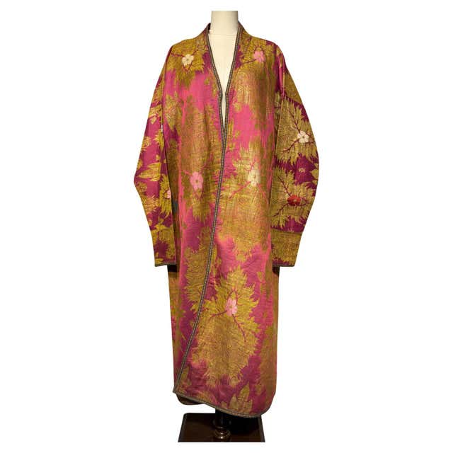Antique Turkish Ottoman Silk Womens Robe For Sale at 1stDibs