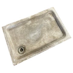 Antique Late 19th Century Burgundy Farm Stone Sink