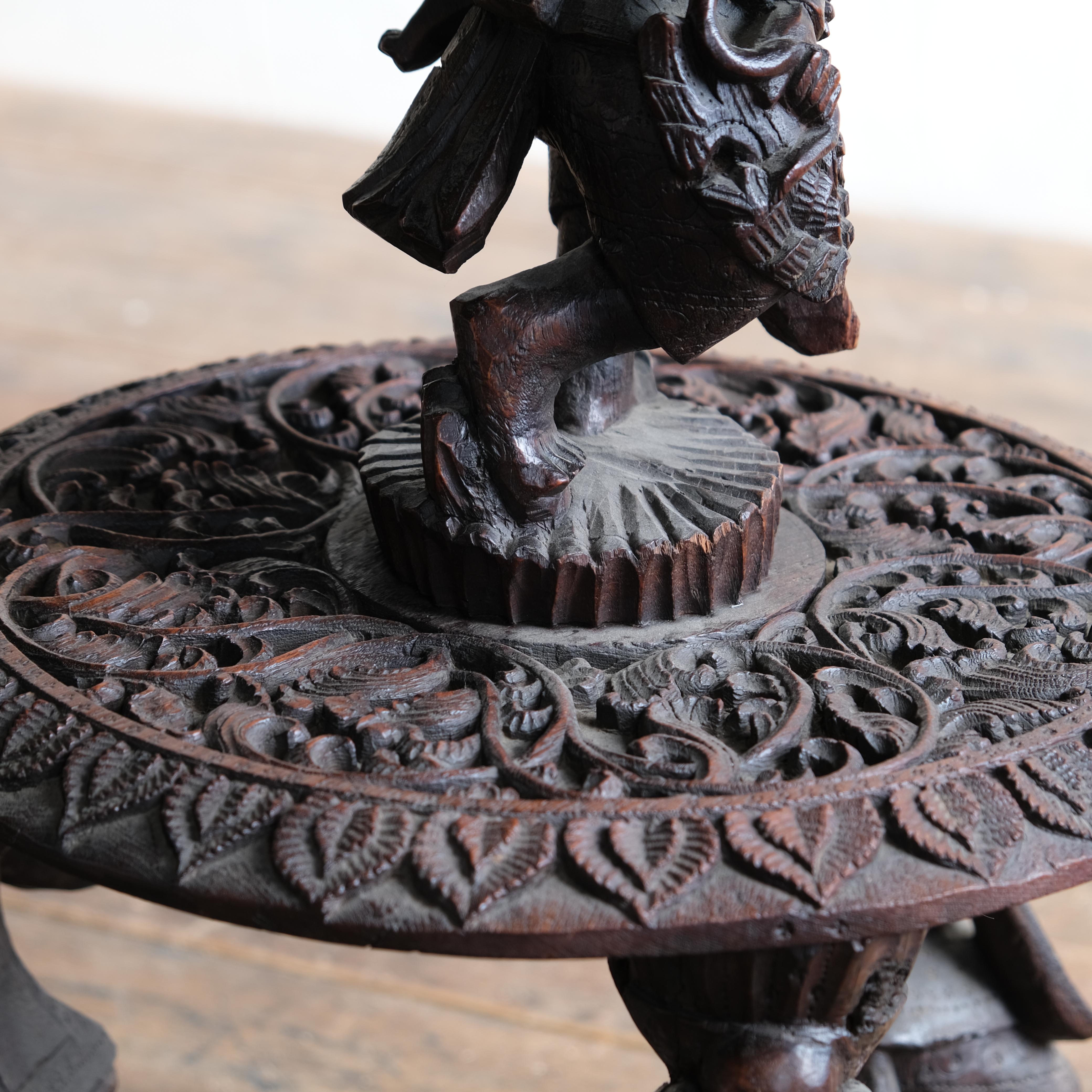Wood Late 19th Century Burmese Two Tier Side Table For Sale