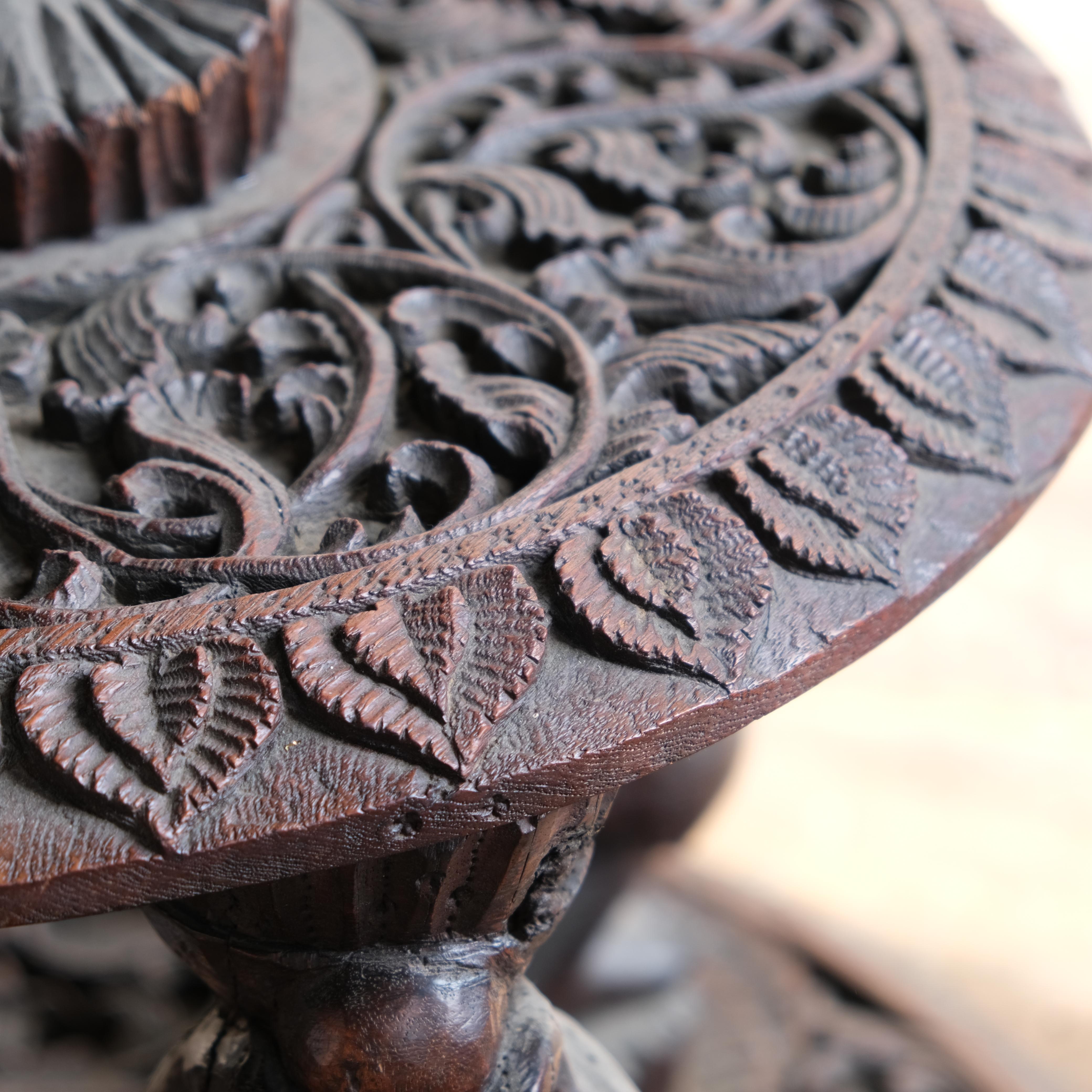 Late 19th Century Burmese Two Tier Side Table For Sale 3