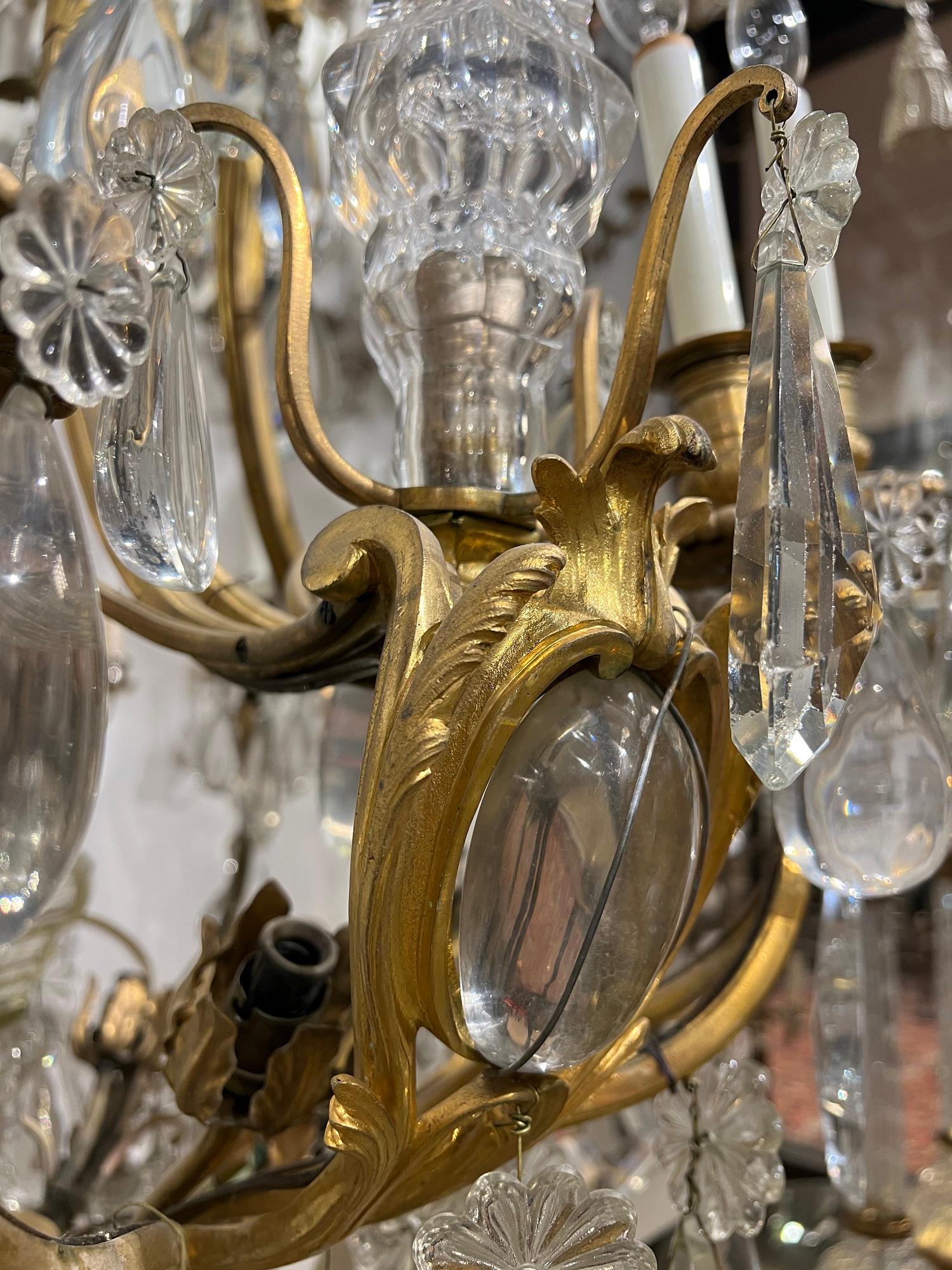 Late 19th Century Caldwell Gilt Bronze Chandelier In Good Condition In New York, NY