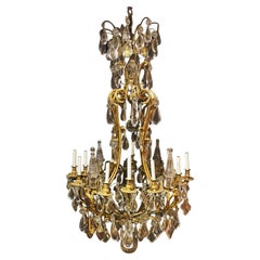 Antique Late 19th Century Caldwell Gilt Bronze Chandelier