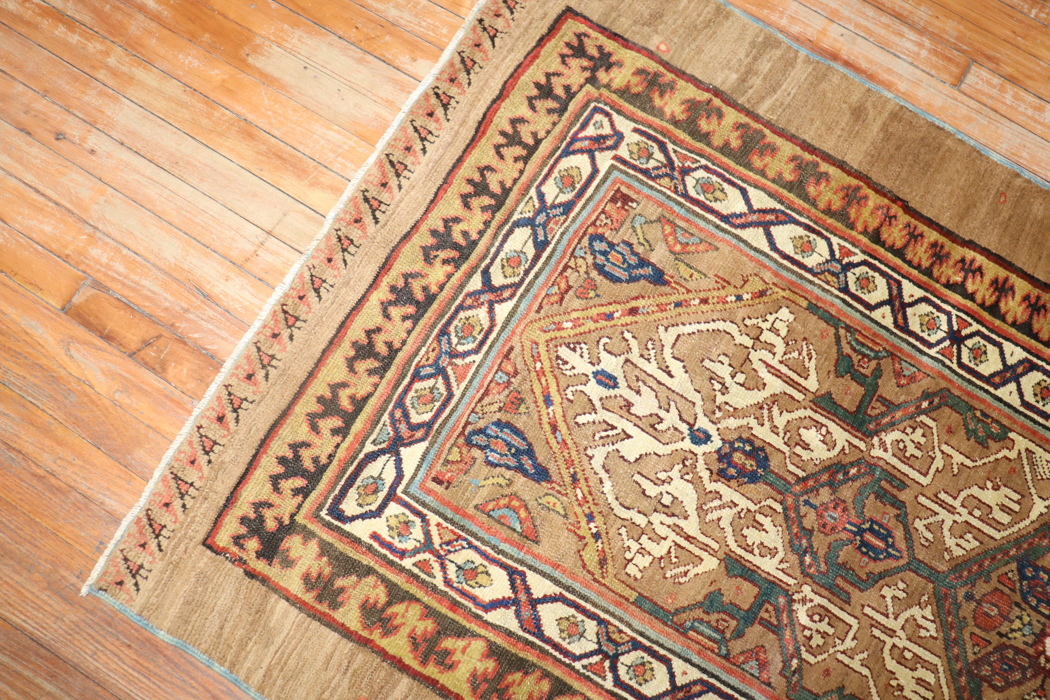 Persian Late 19th Century Camel Hair Runner For Sale
